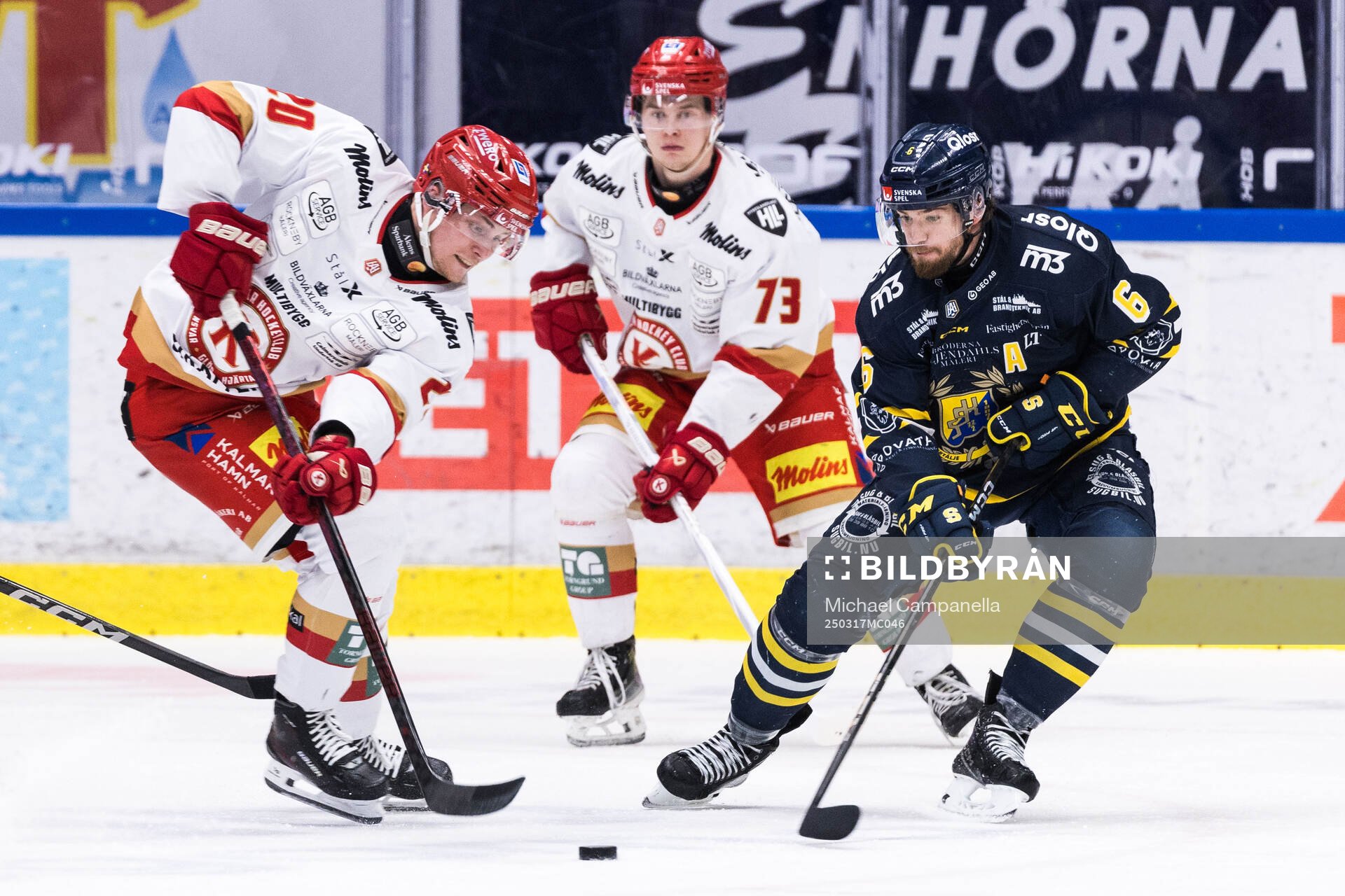 Kalmars John Dahlström och Södertäljes Olli Vainio