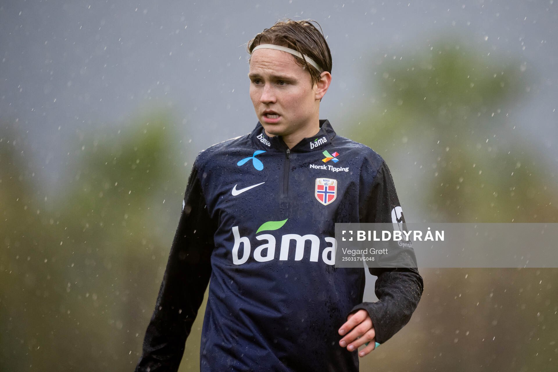 Andreas Schjelderup of the Norwegian national football team