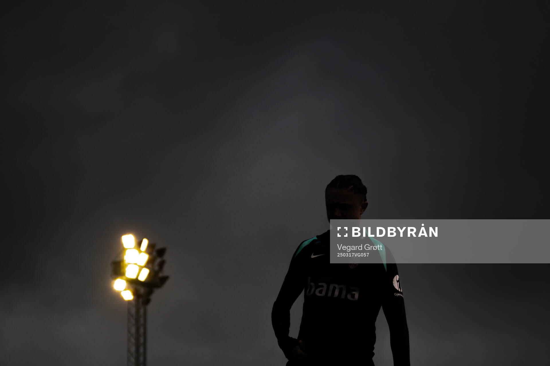 The silhouette of Thelo Aasgaard of the Norwegian national