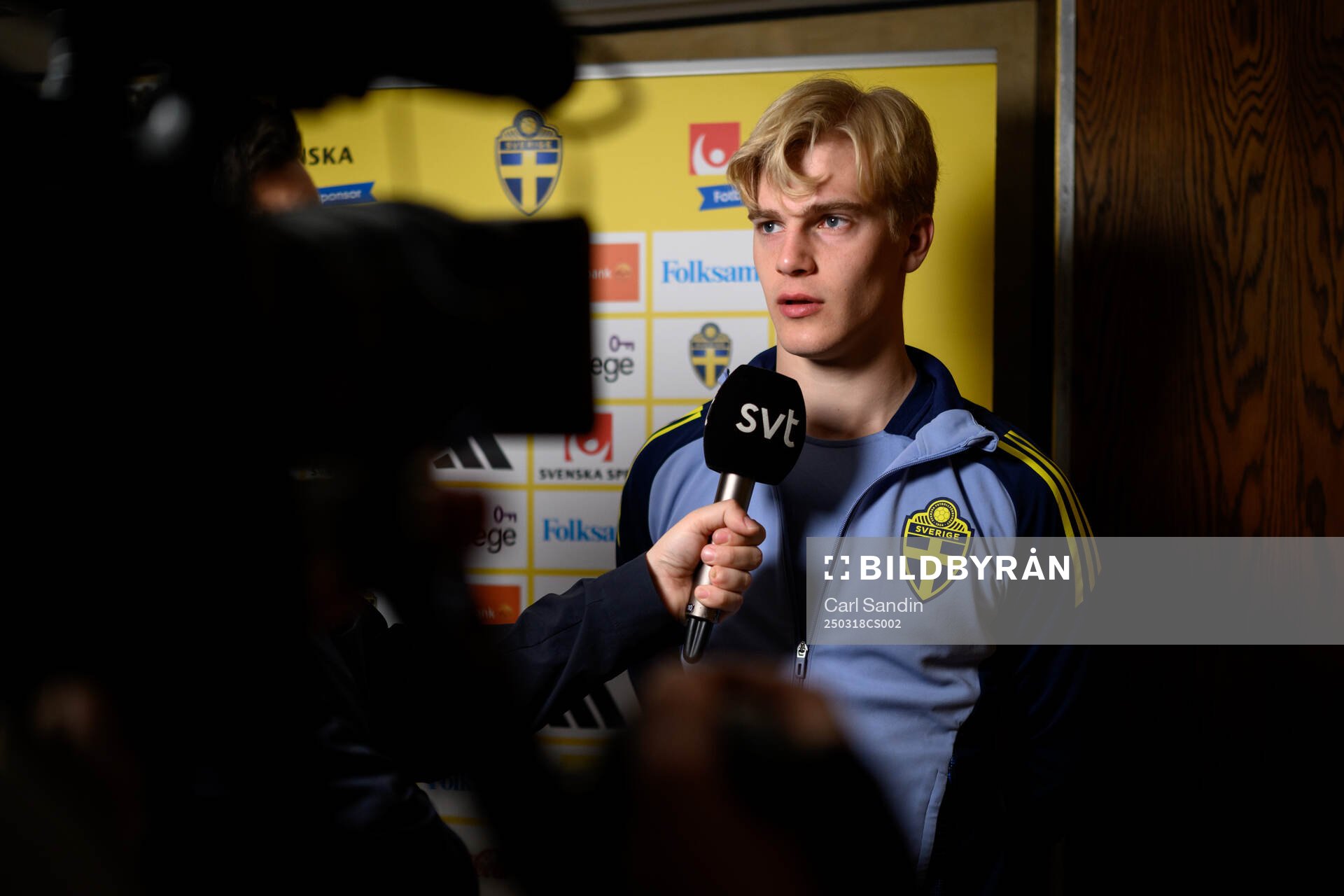 Lucas Bergvall of the Swedish men's national football team