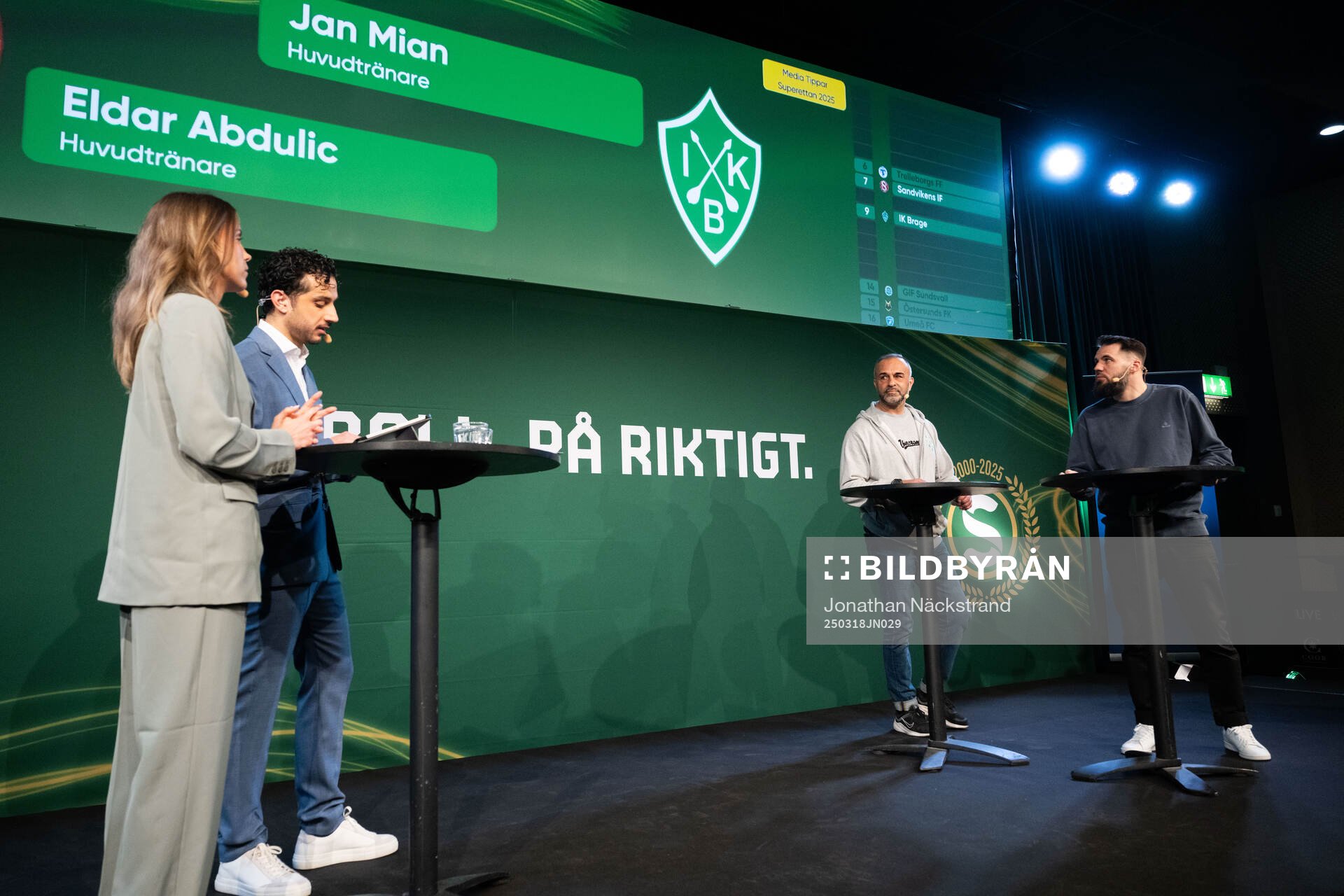 Brages huvudtränare Jan Mian och Sandvikens huvudtränare