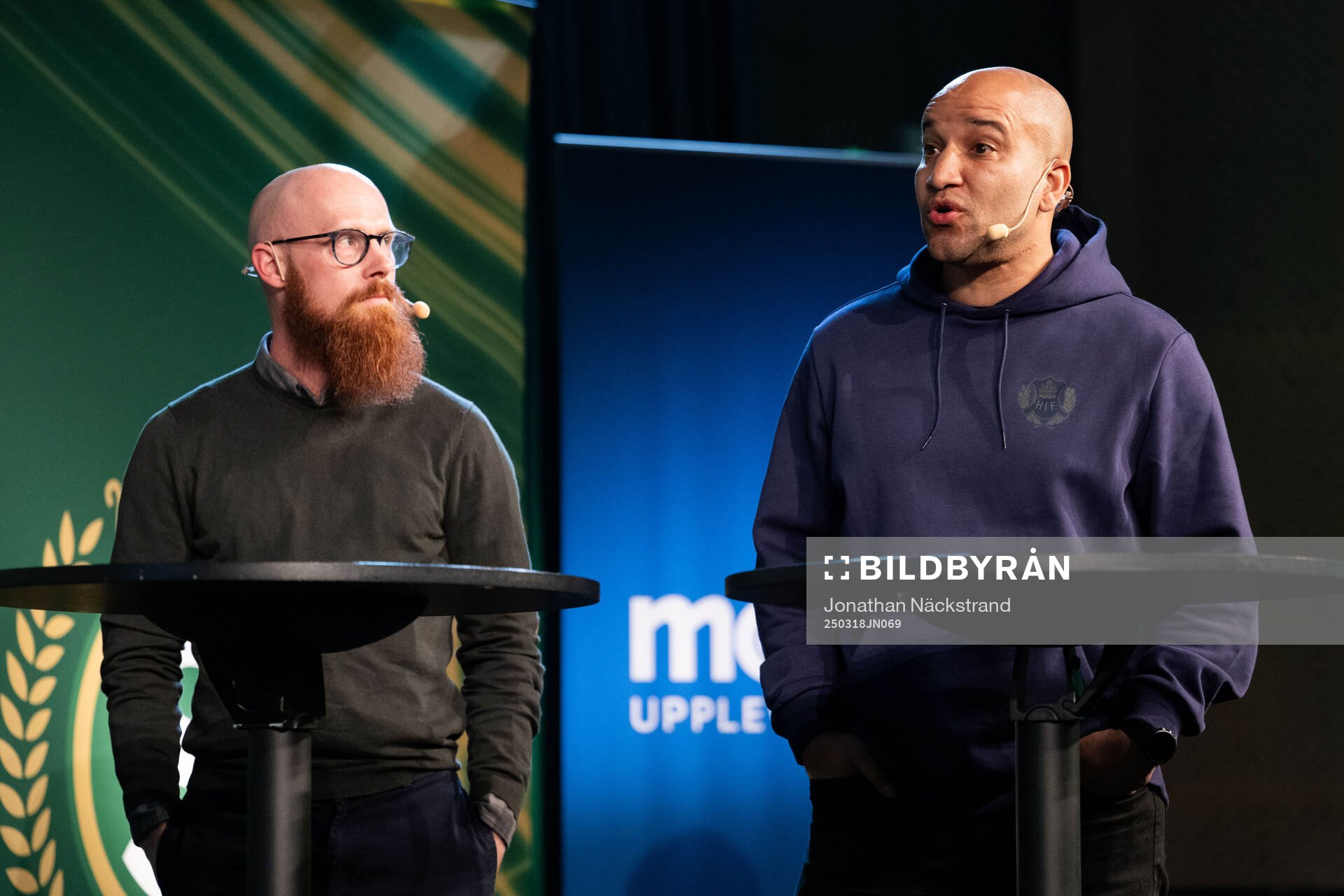 Landskronas huvudtränare Max Mölder och Helsingborgs