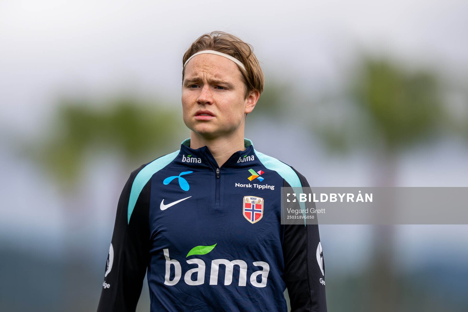 Andreas Schjelderup of the Norwegian national football team
