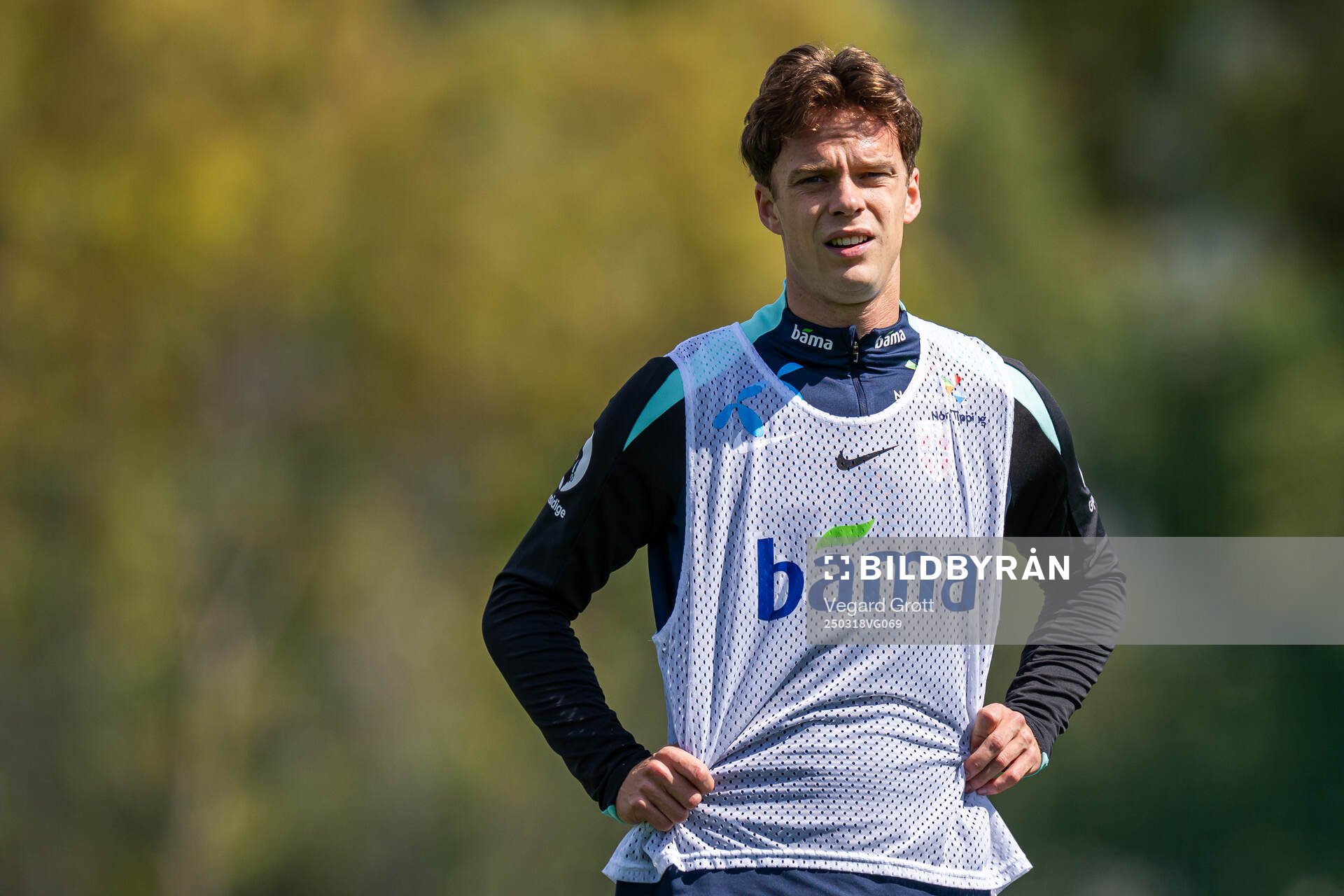 Felix Horn Myhre of the Norwegian national football team