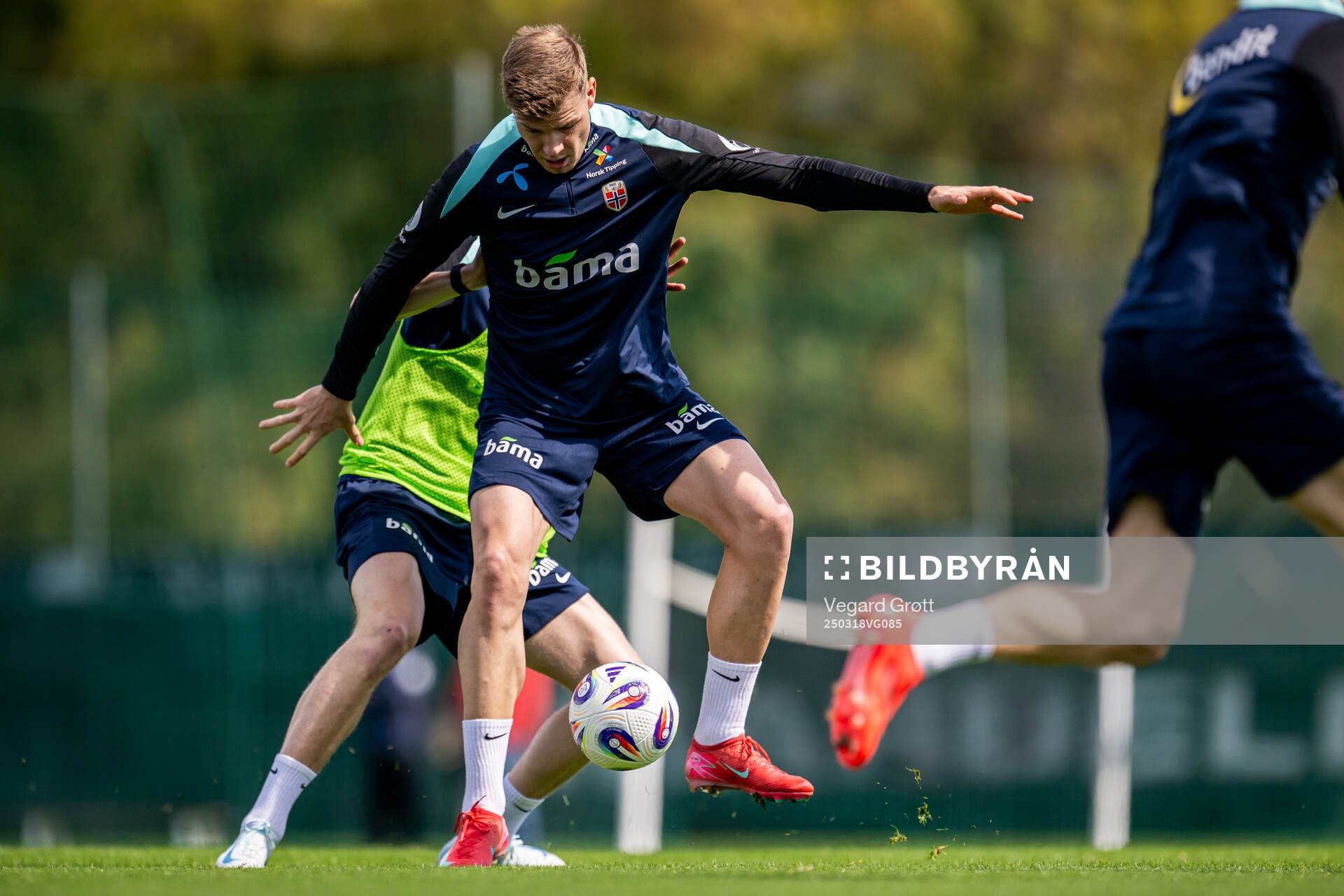 Alexander Sørloth of the Norwegian national football team