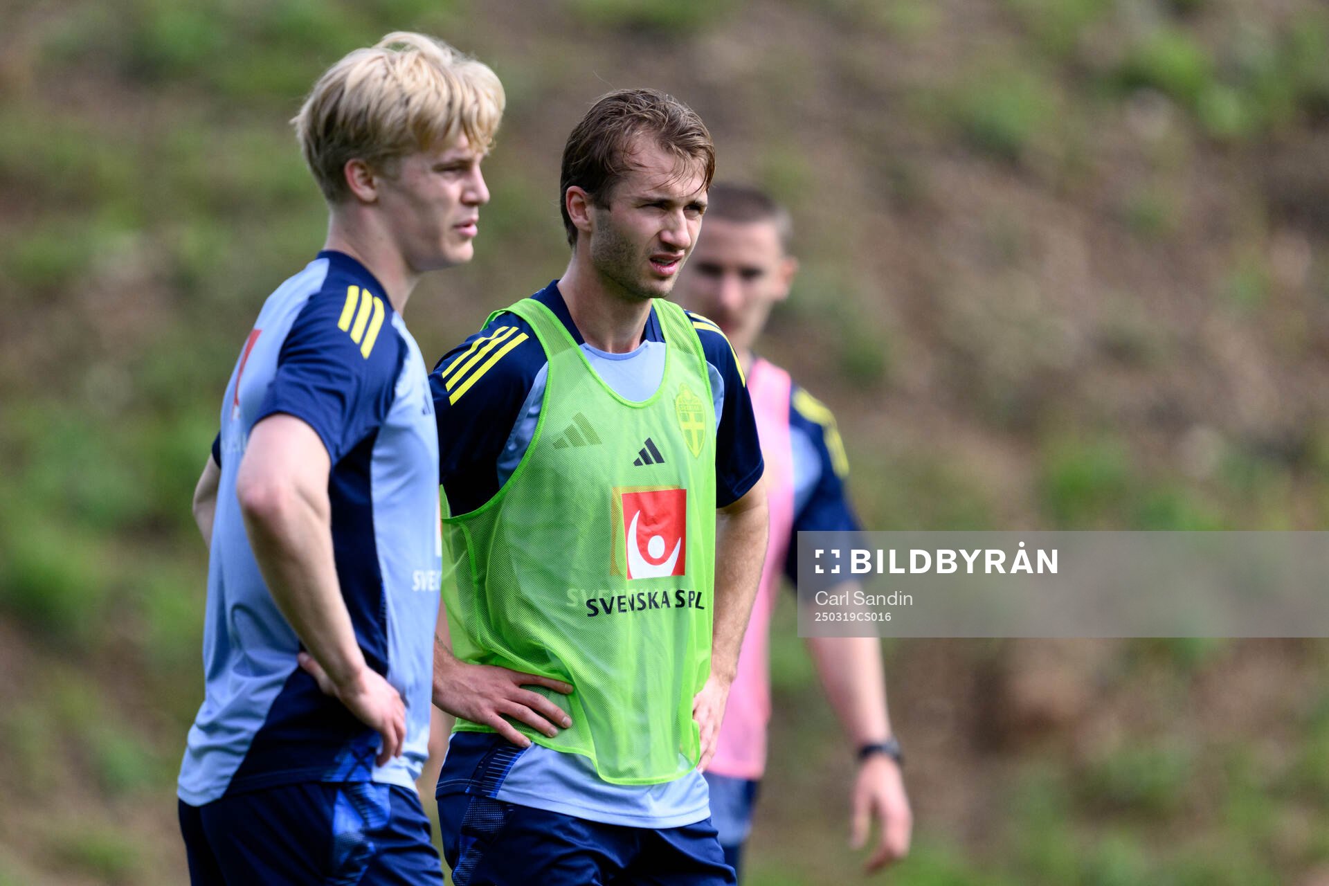 Lucas Bergvall and Benjamin Nygren of the Swedish men's