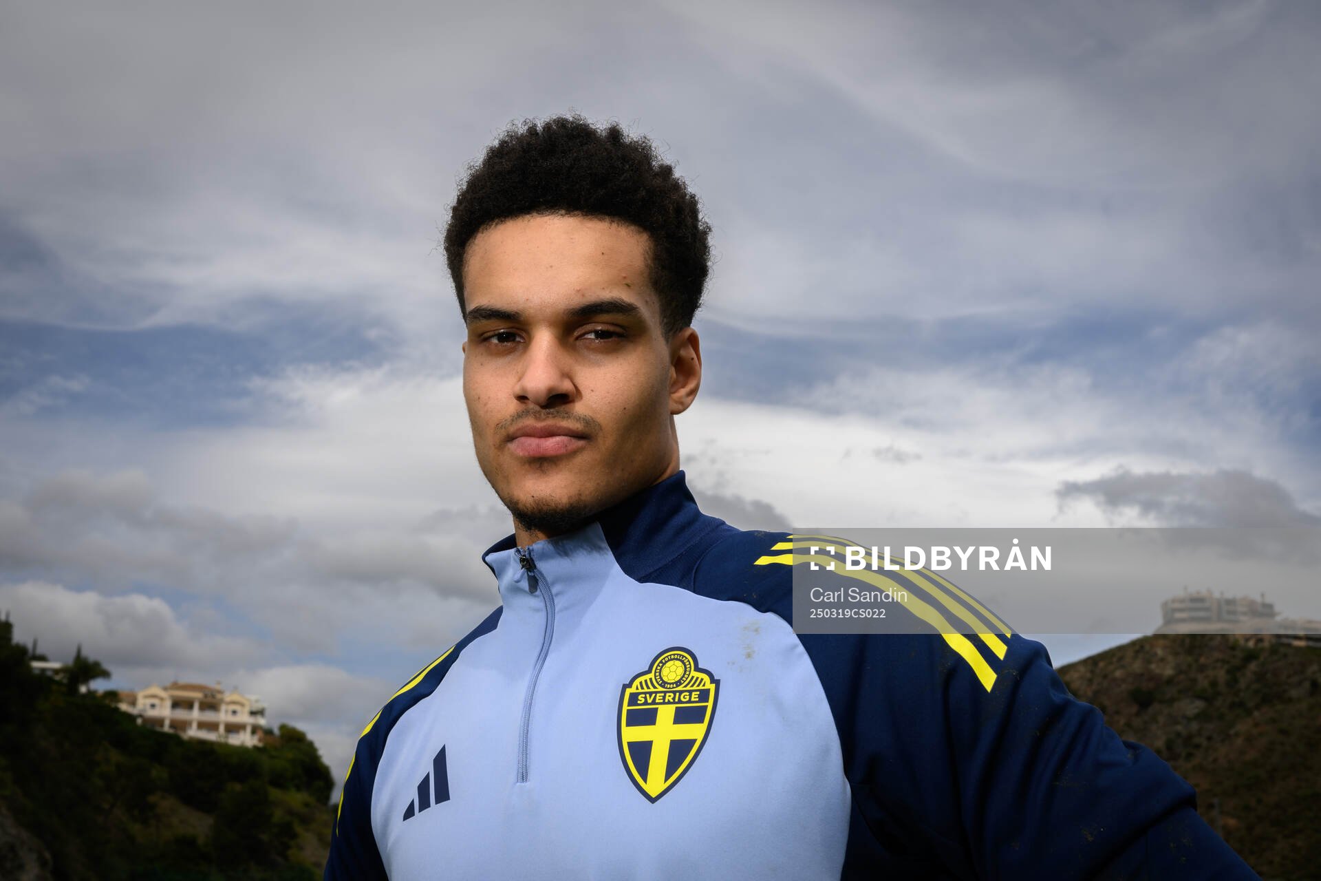 Goalkeeper Oliver Dovin of the Swedish men's national