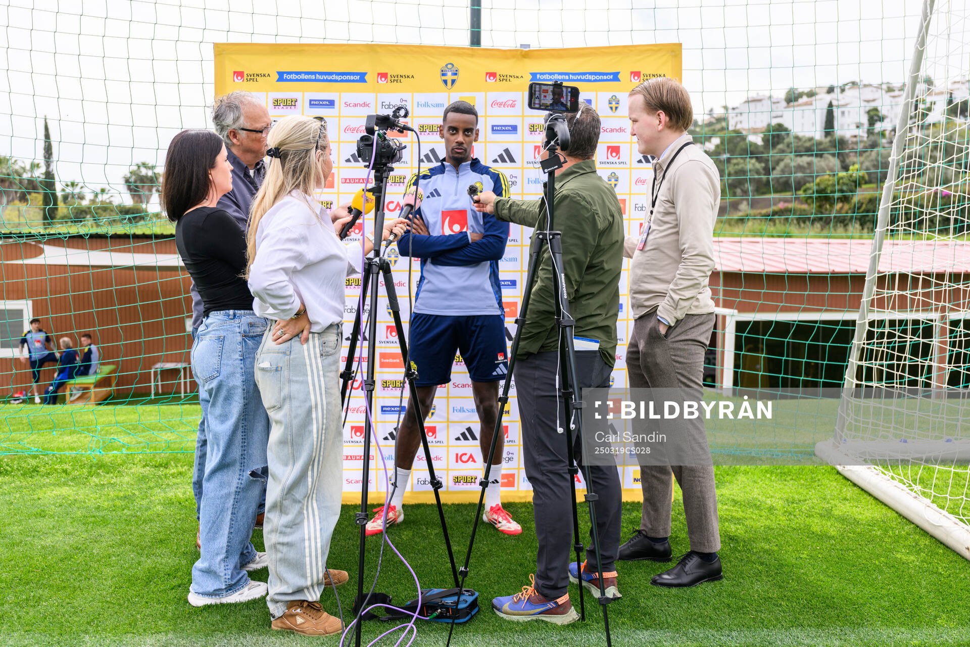 Alexander Isak of the Swedish men's national football team