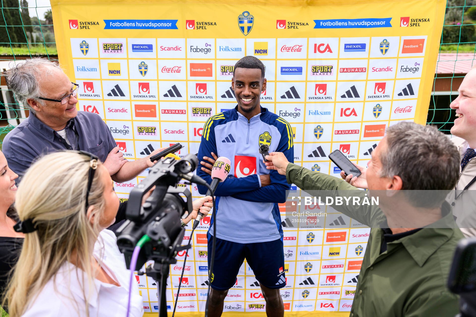 Alexander Isak of the Swedish men's national football team