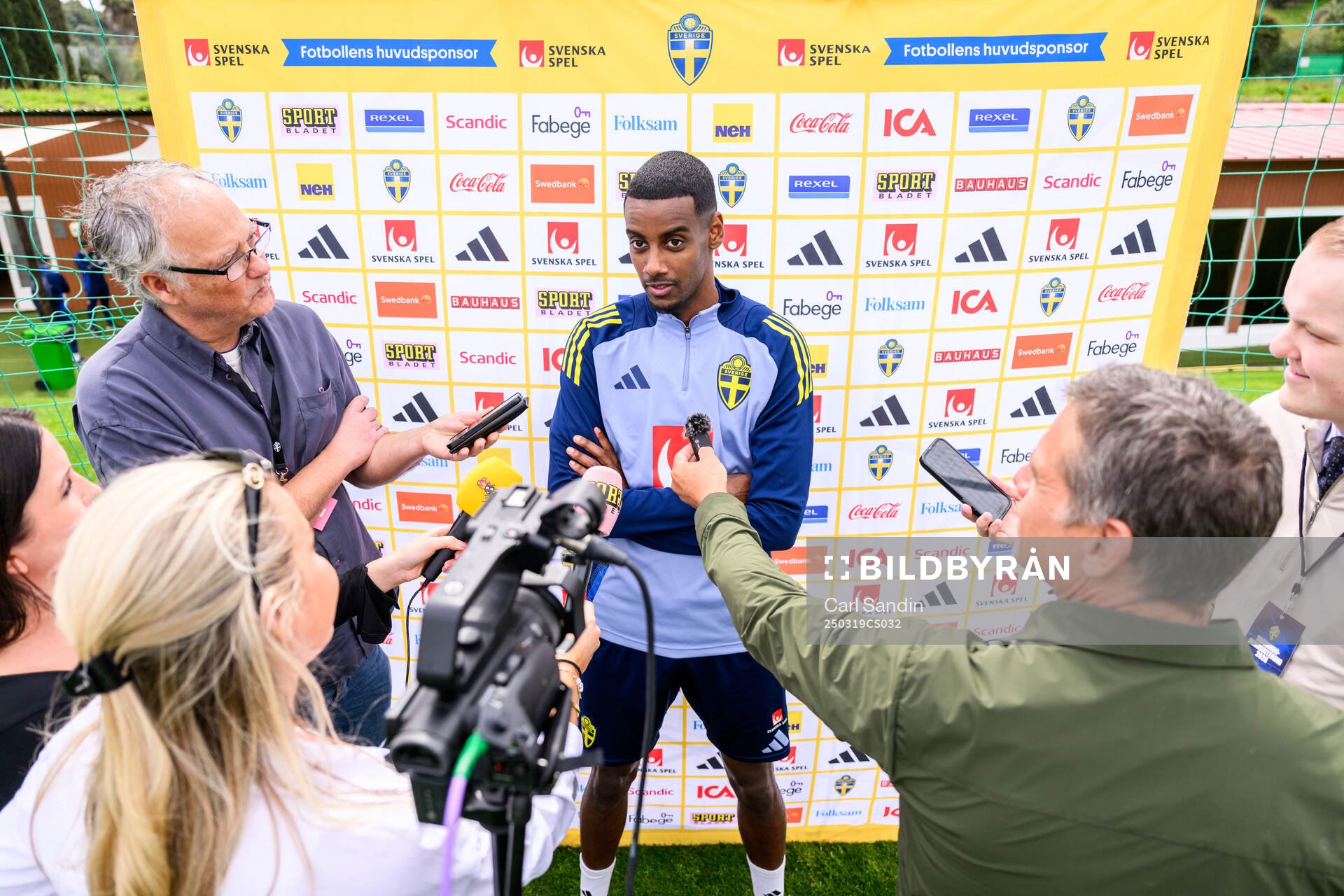 Alexander Isak of the Swedish men's national football team