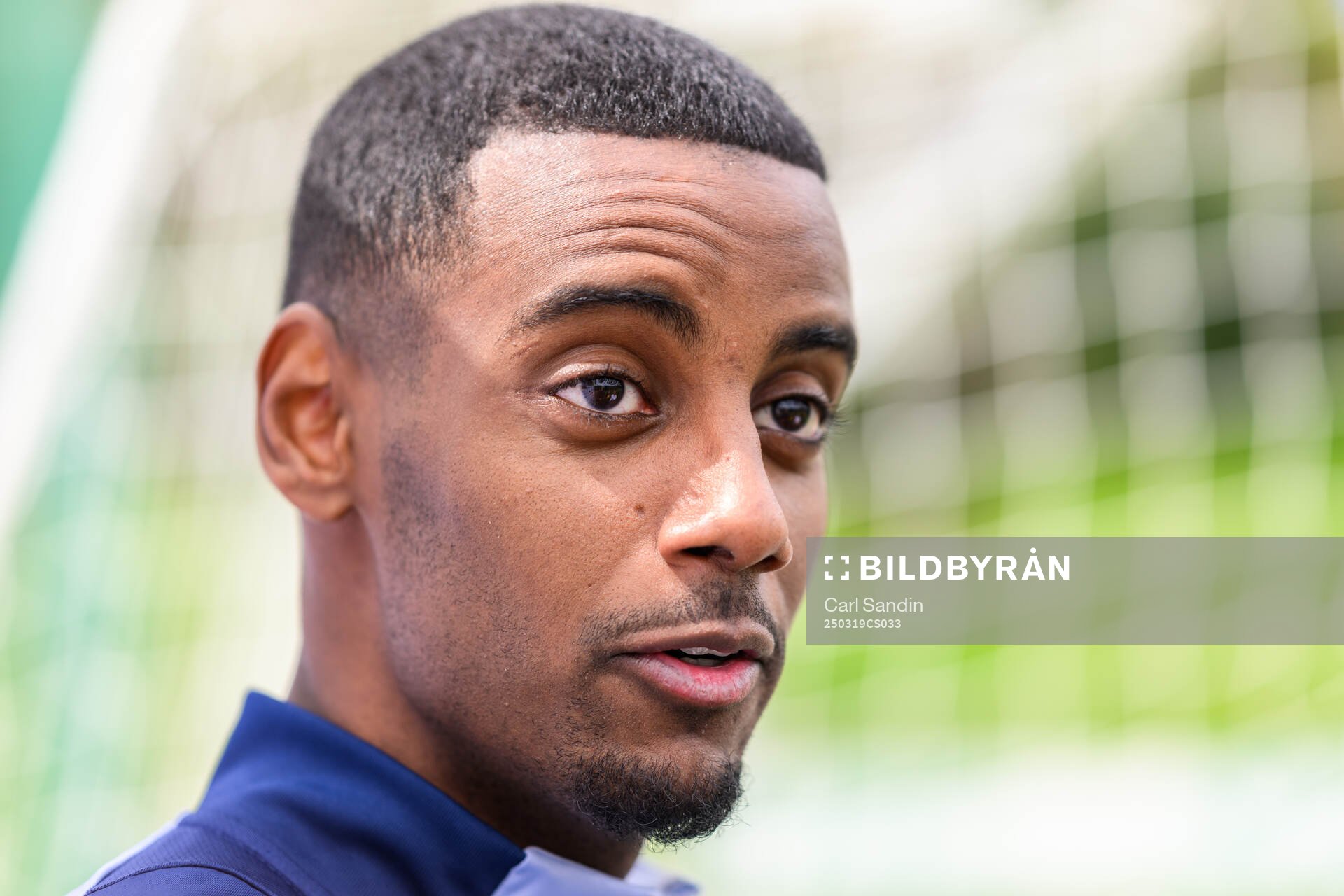 Alexander Isak of the Swedish men's national football team