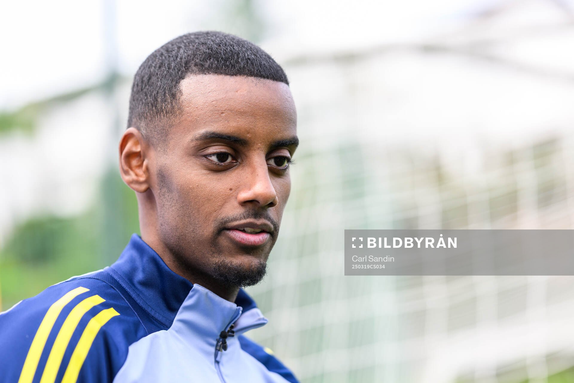Alexander Isak of the Swedish men's national football team