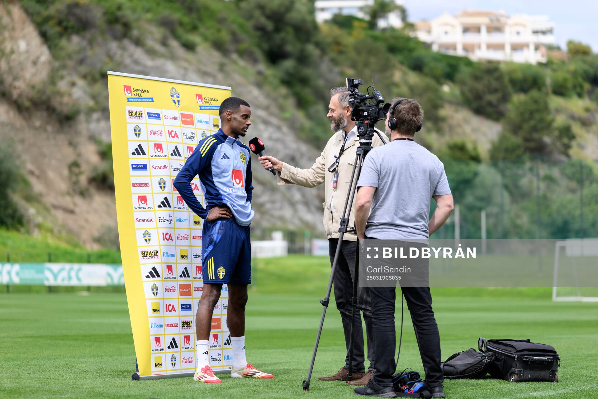 Alexander Isak of the Swedish men's national football team