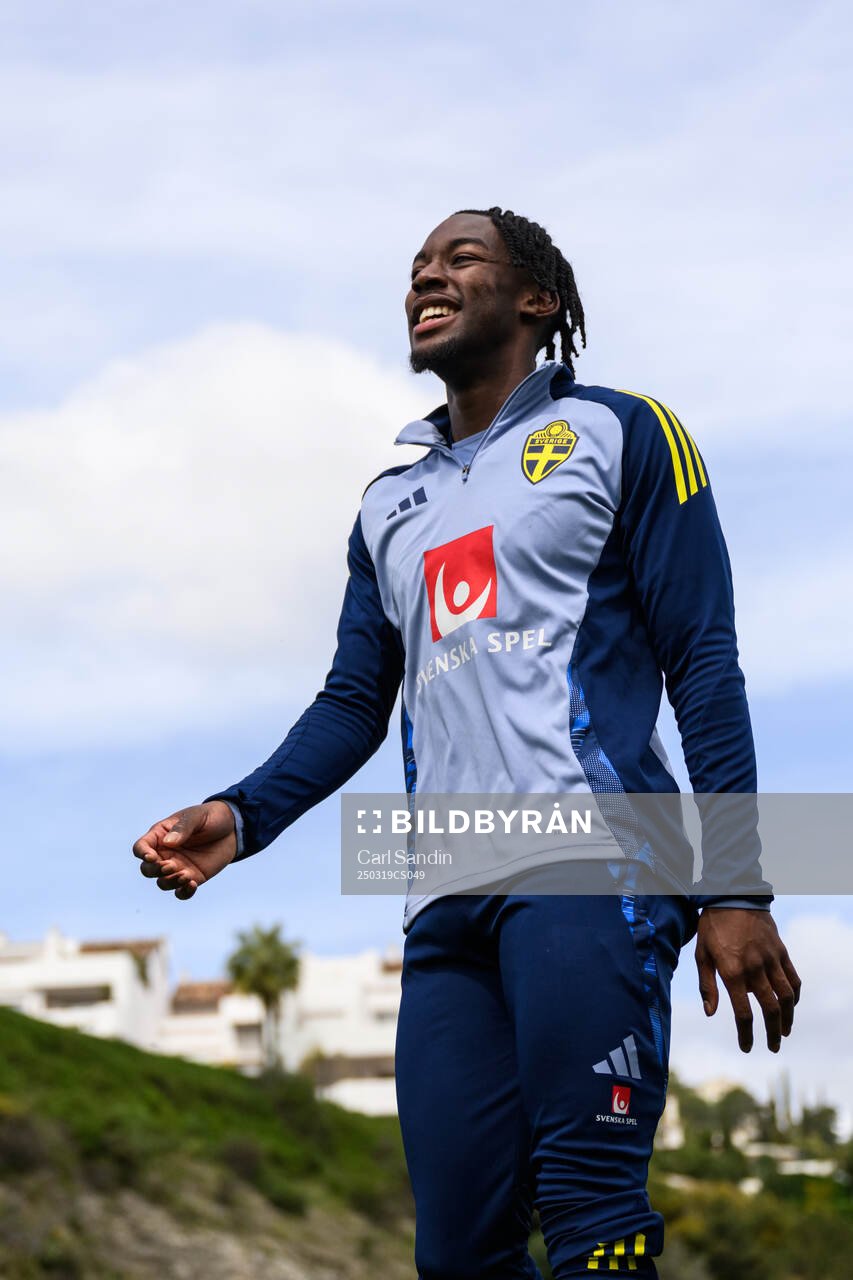 Anthony Elanga of the Swedish men's national football team