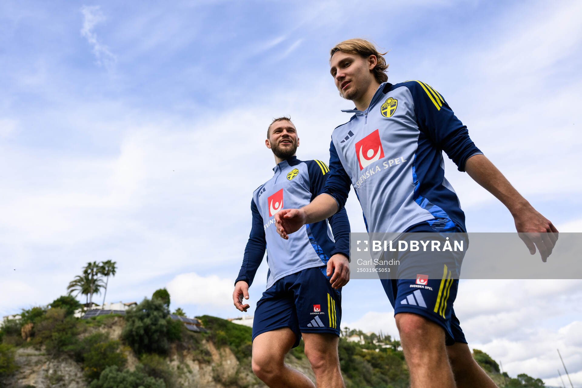 Jesper Karlström and Sebastian Nanasi of the Swedish men's