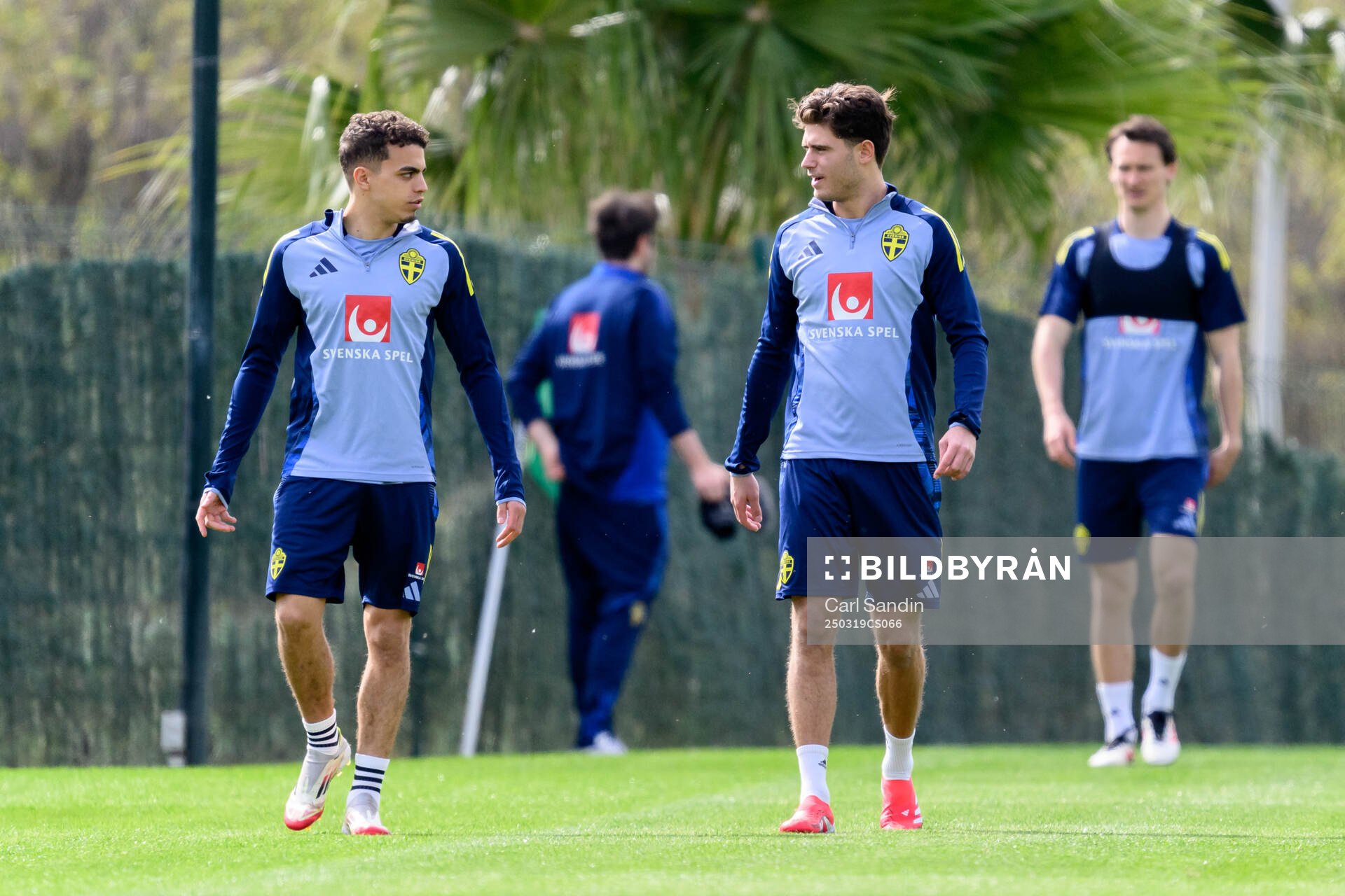 Yasin Ayari and Besfort Zeneli of the Swedish men's