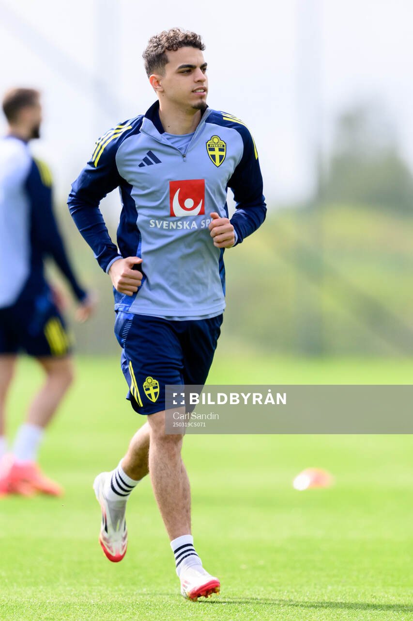Yasin Ayari of the Swedish men's national football team