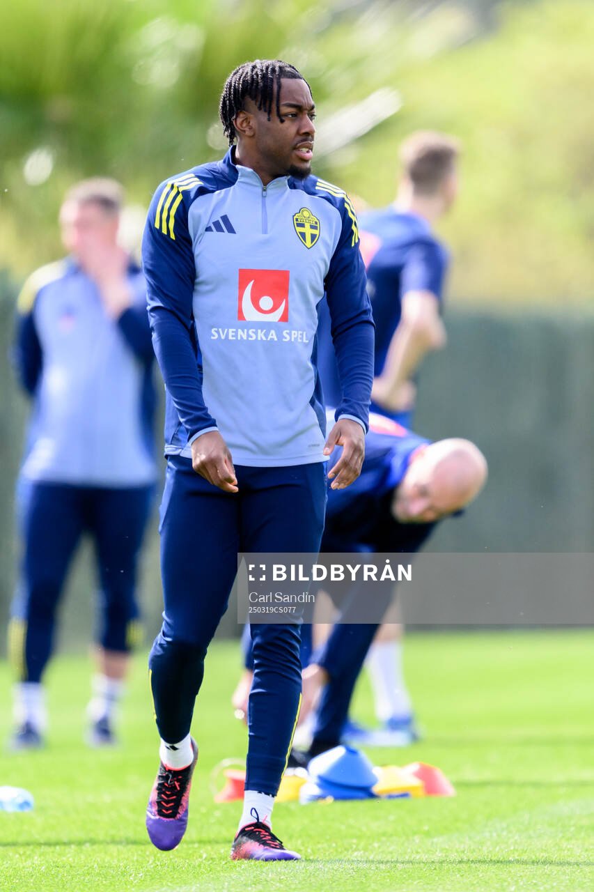 Anthony Elanga of the Swedish men's national football team