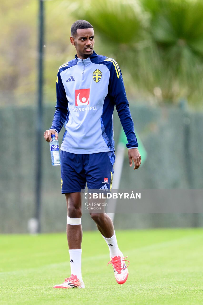 Alexander Isak of the Swedish men's national football team