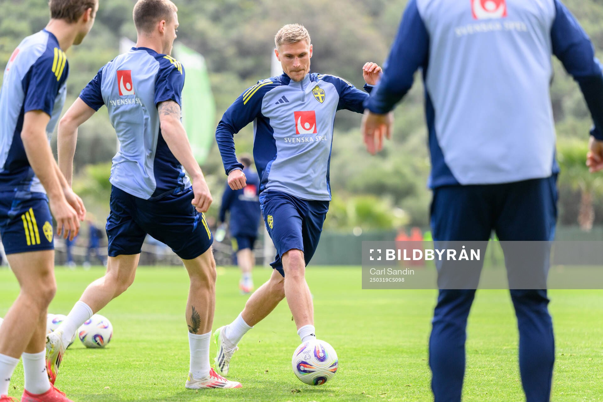 Carl Starfelt of the Swedish men's national football team