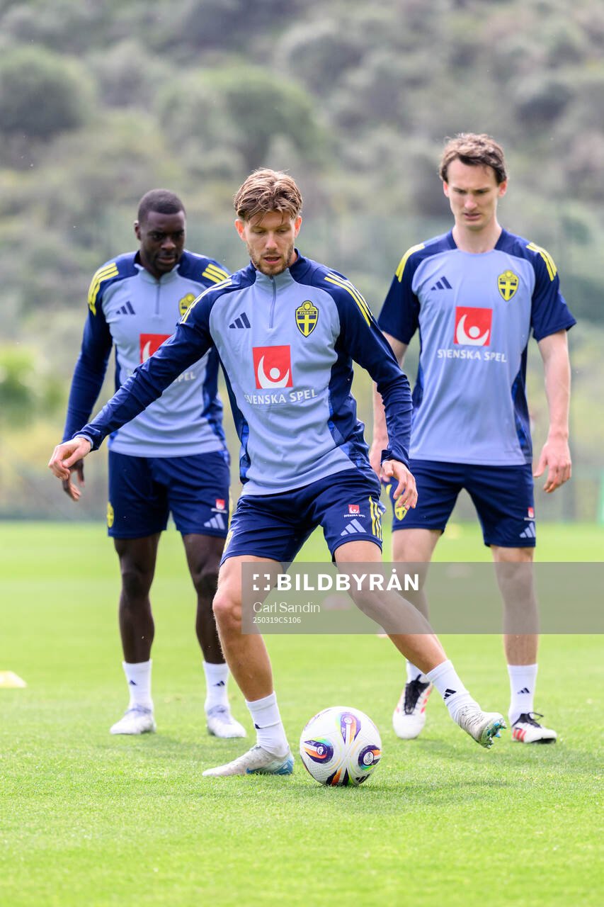 Anton Saletros of the Swedish men's national football team