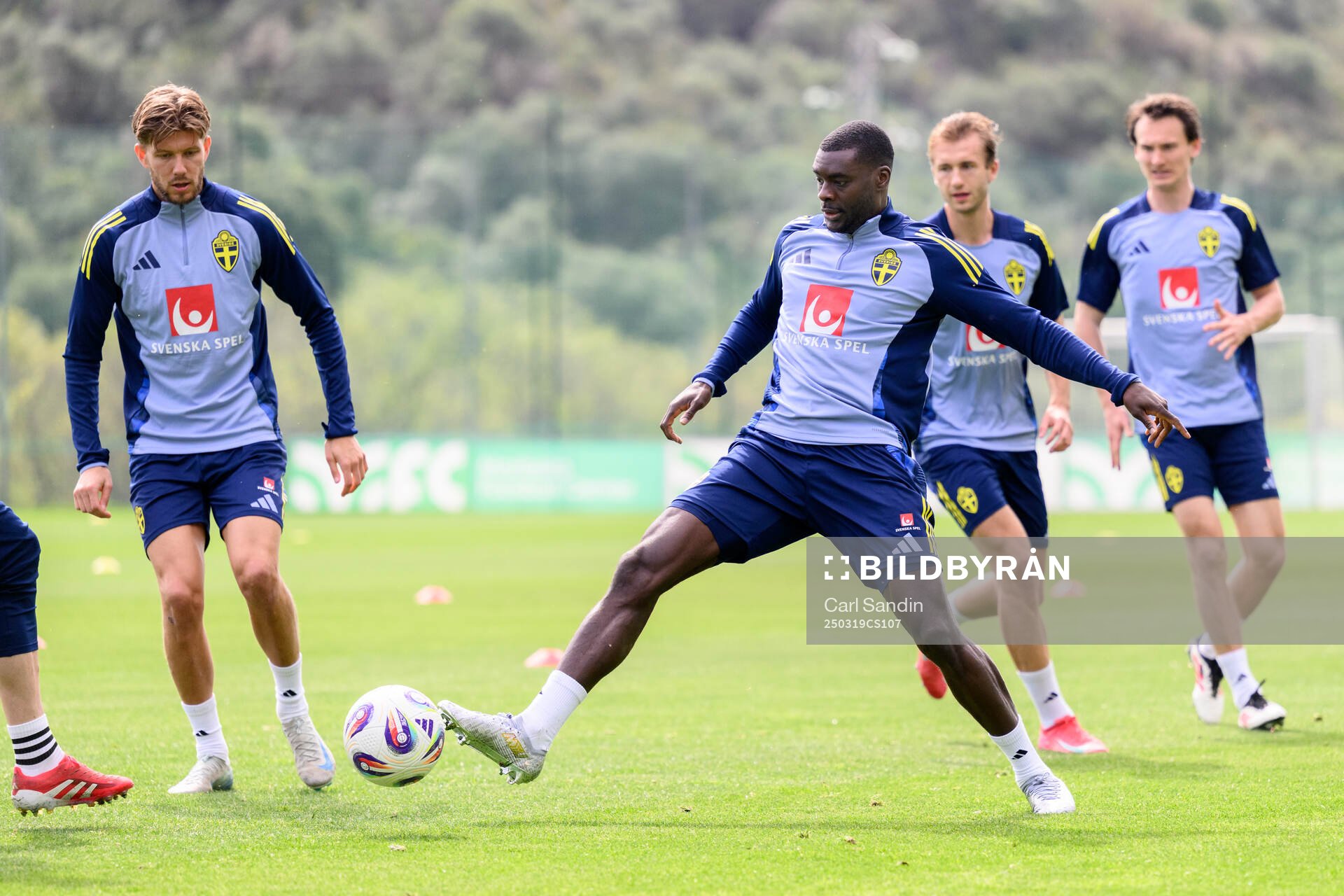 Ken Sema of the Swedish men's national football team