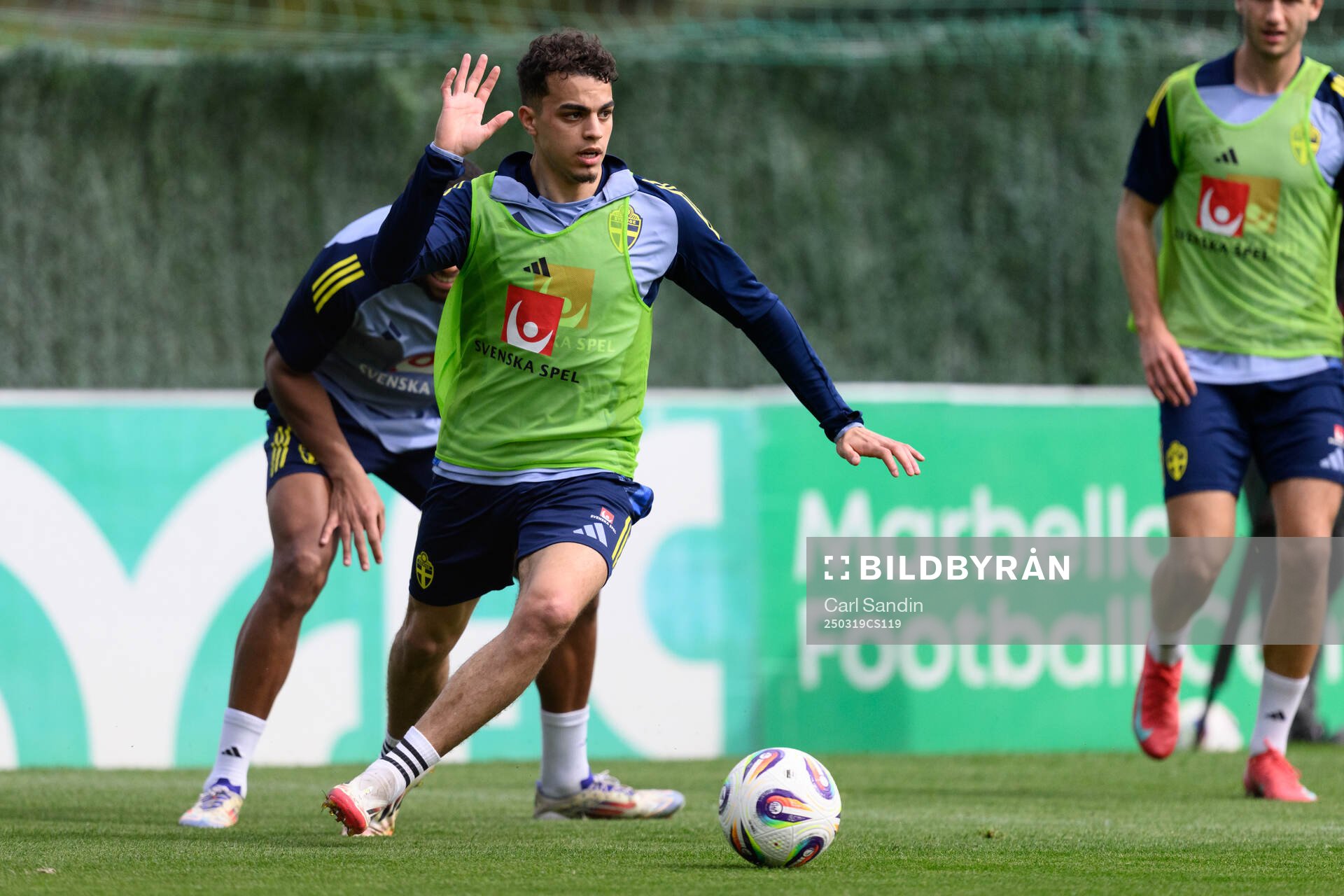 Yasin Ayari of the Swedish men's national football team