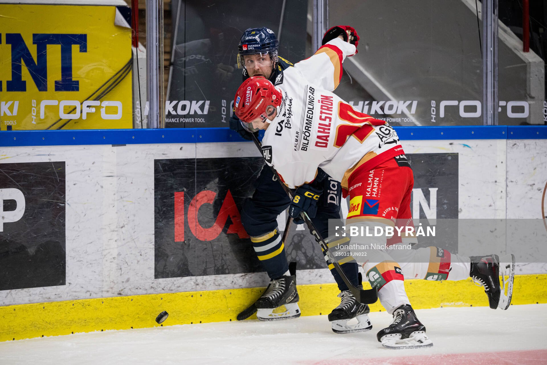 Södertäljes Albin Carlson och Kalmars John Dahlström