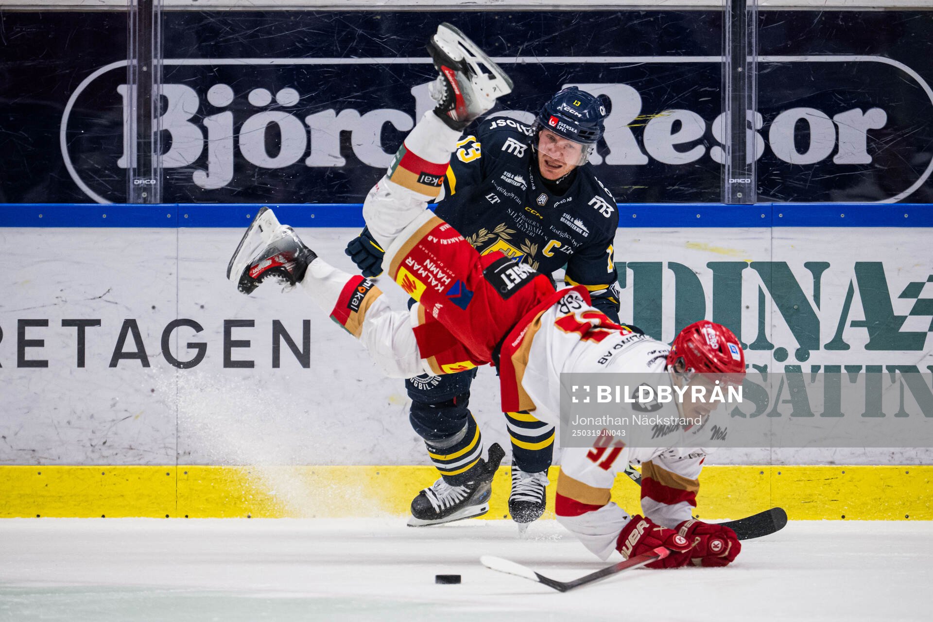 Södertäljes Henrik Eriksson och Kalmars Victor Laz