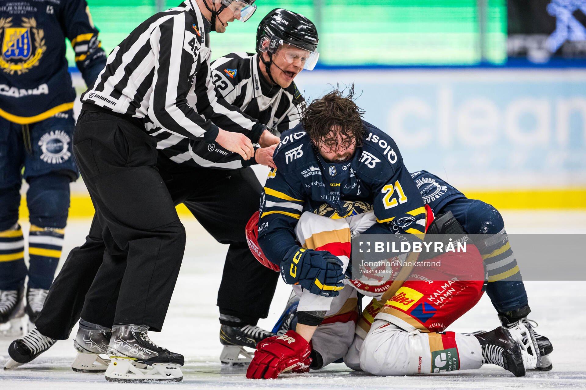 Södertäljes Nolan Stevens och Kalmars Martin Schreiber