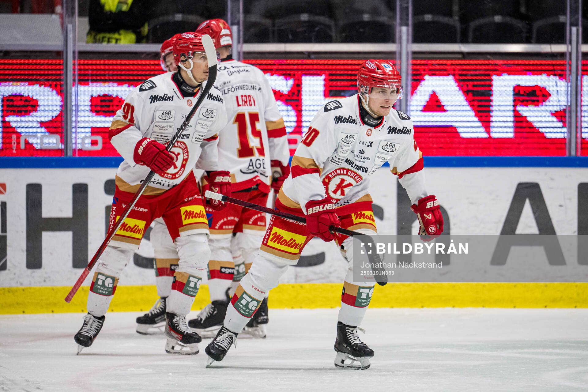 Kalmars John Dahlström jublar