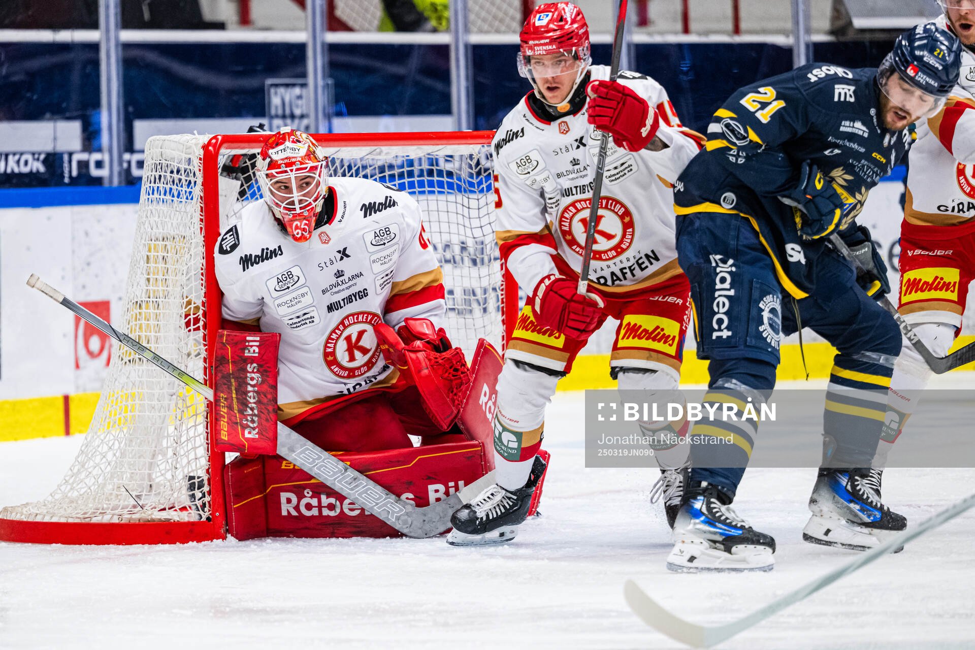 Kalmars målvakt Jacob Crespin, Kalmars Carl-Johan Lerby