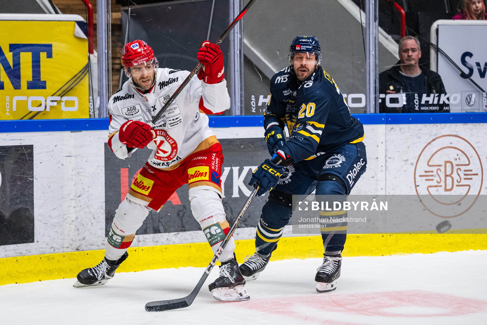Kalmars Trevor Cosgrove och Södertäljes Marcus Eriksson