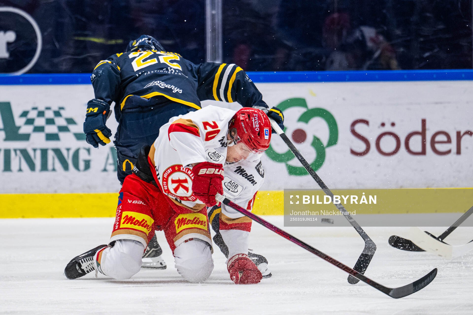 Södertäljes Jacob Bjerselius och Kalmars John Dahlström