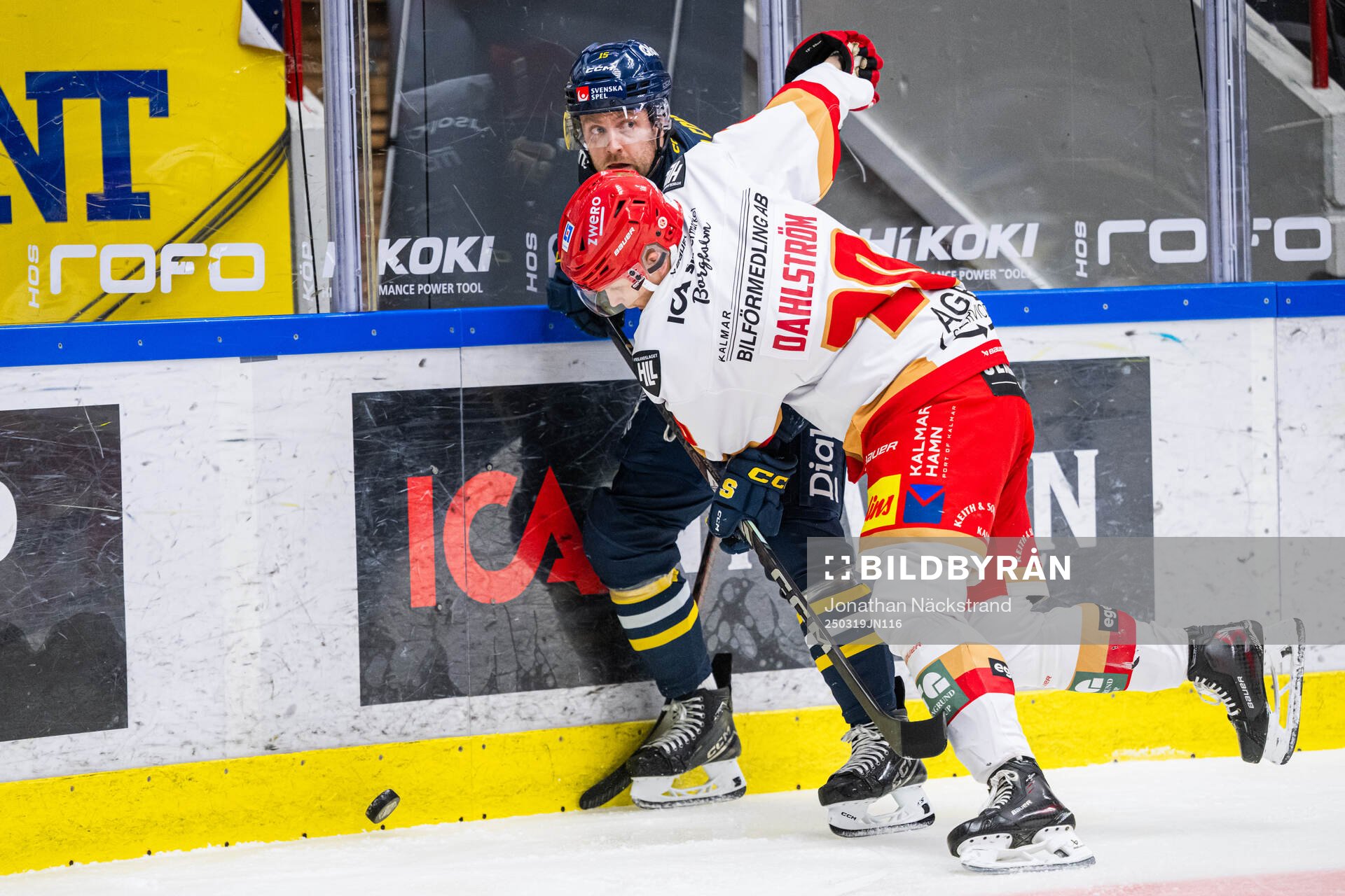 Södertäljes Albin Carlson och Kalmars John Dahlström