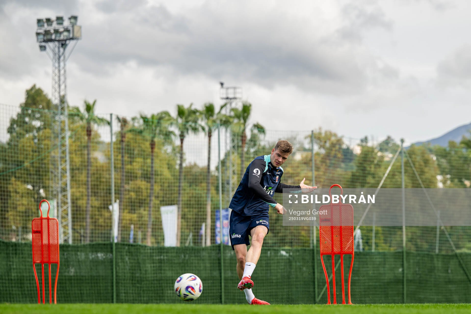 Alexander Sørloth of the Norwegian national football team