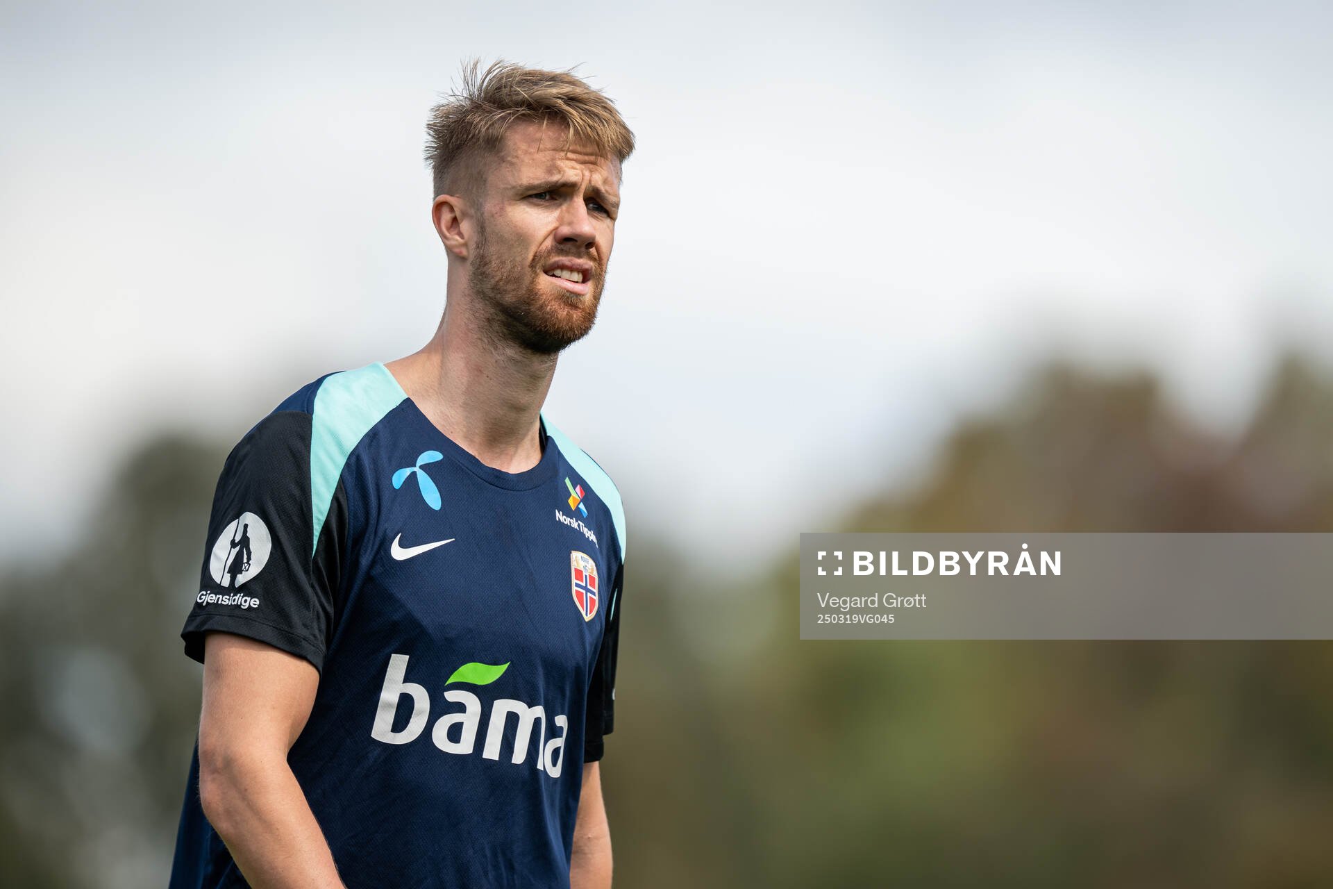 Kristoffer Ajer of the Norwegian national football team