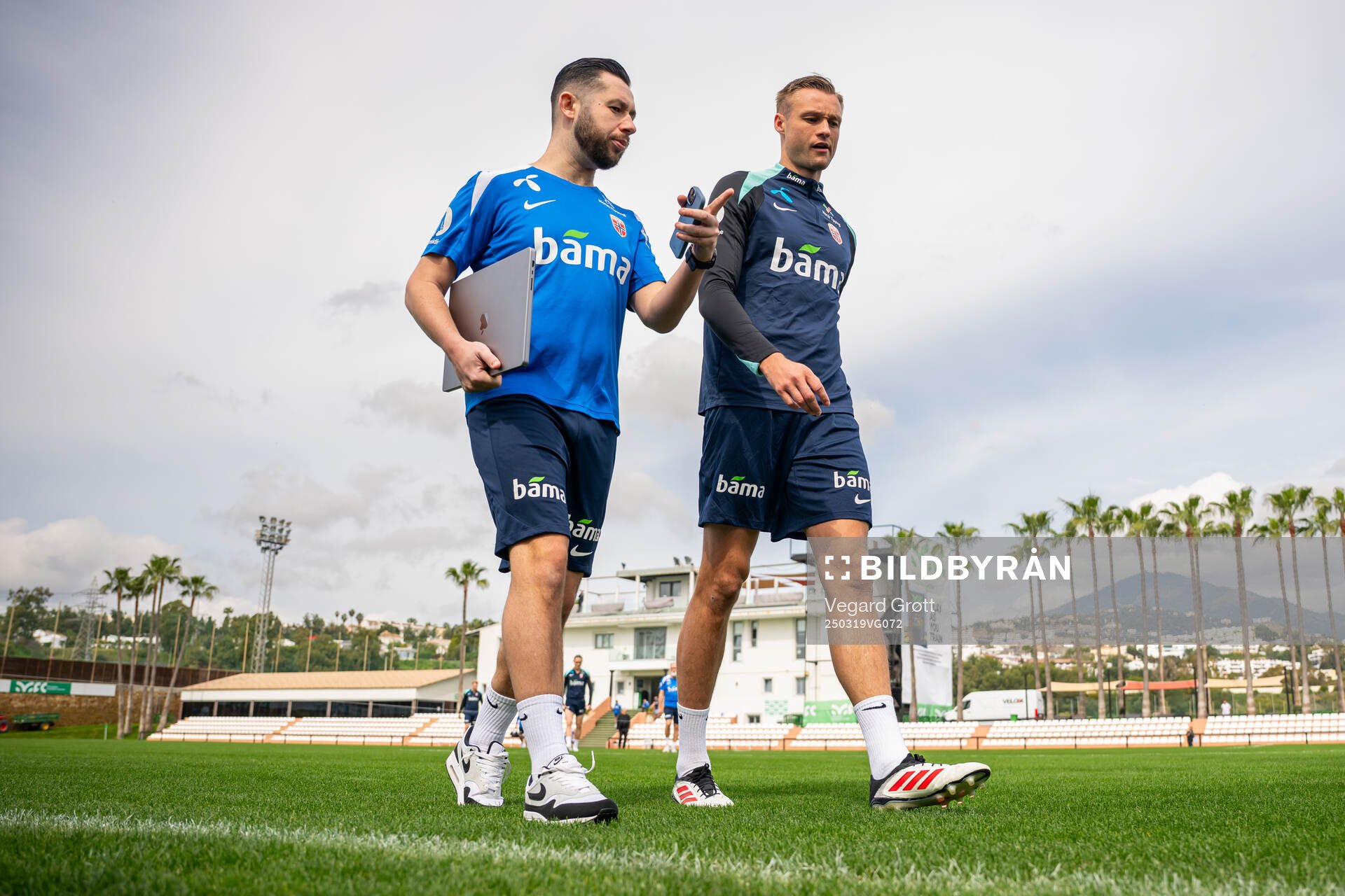 Andrew Findlay, performance analyst, and Stian Gregersen of