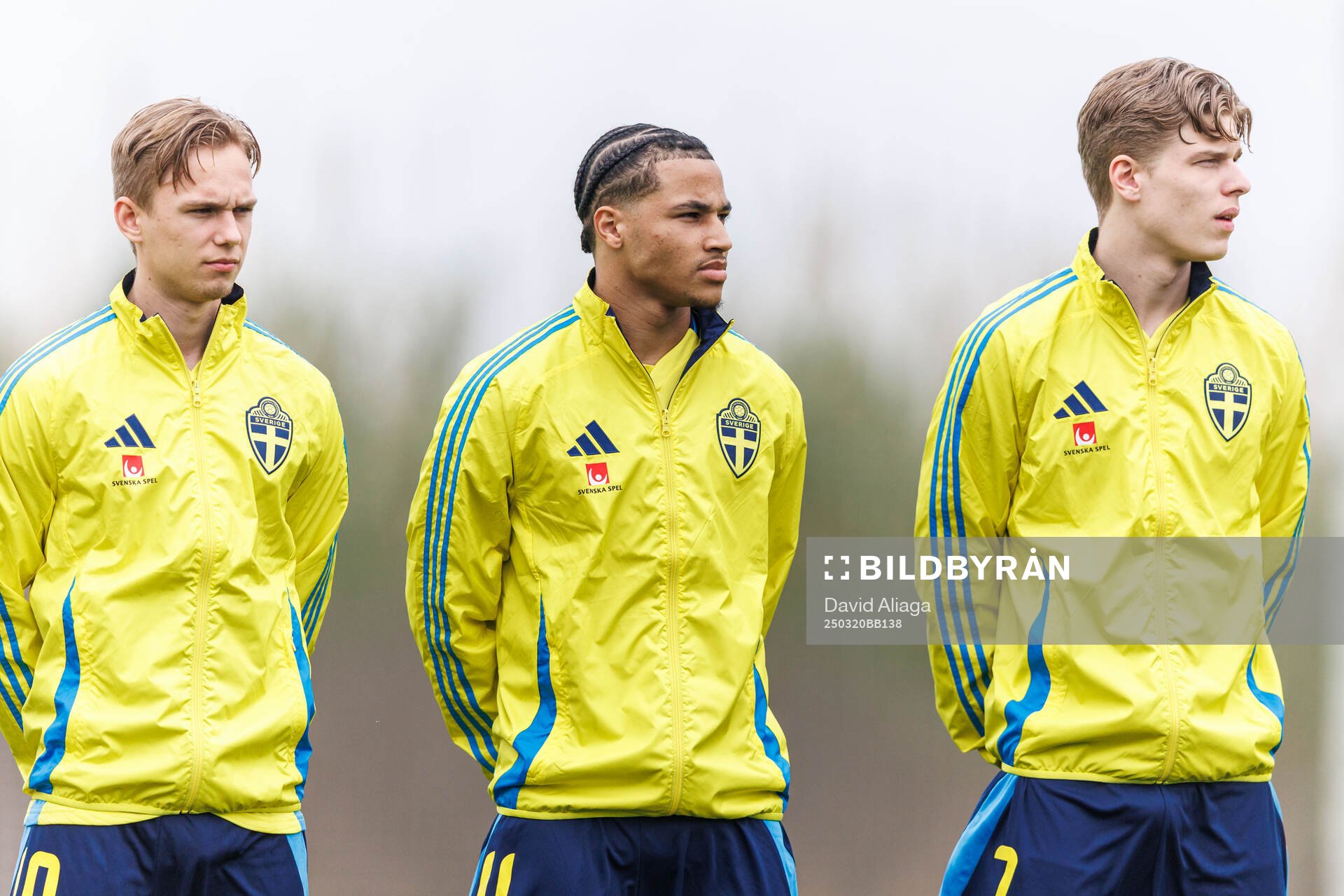 Pontus Dahbo, Momo Sonko and Gottfrid Rapp of Sweden