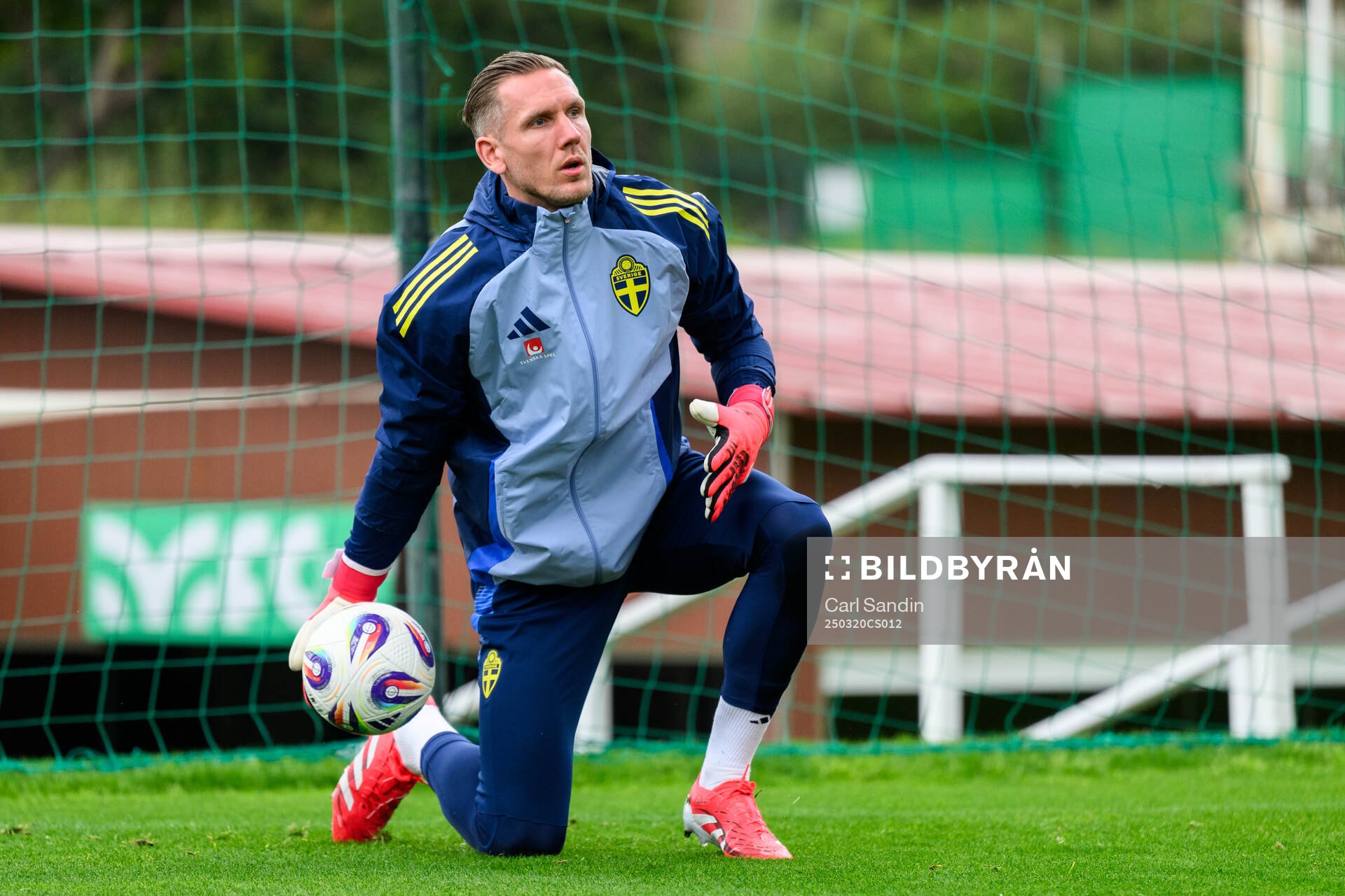 Goalkeeper Robin Olsen of the Swedish men's national