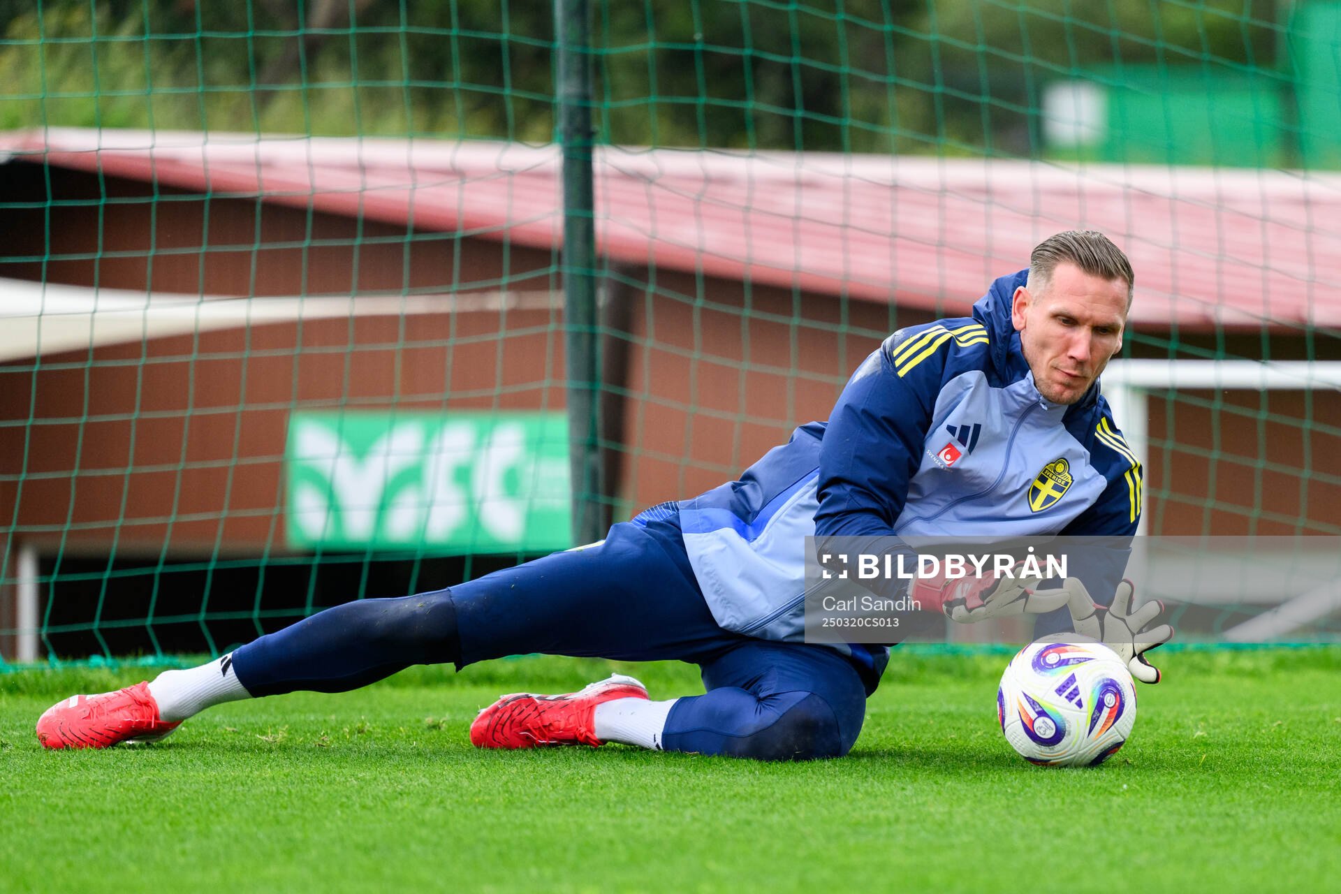 Goalkeeper Robin Olsen of the Swedish men's national