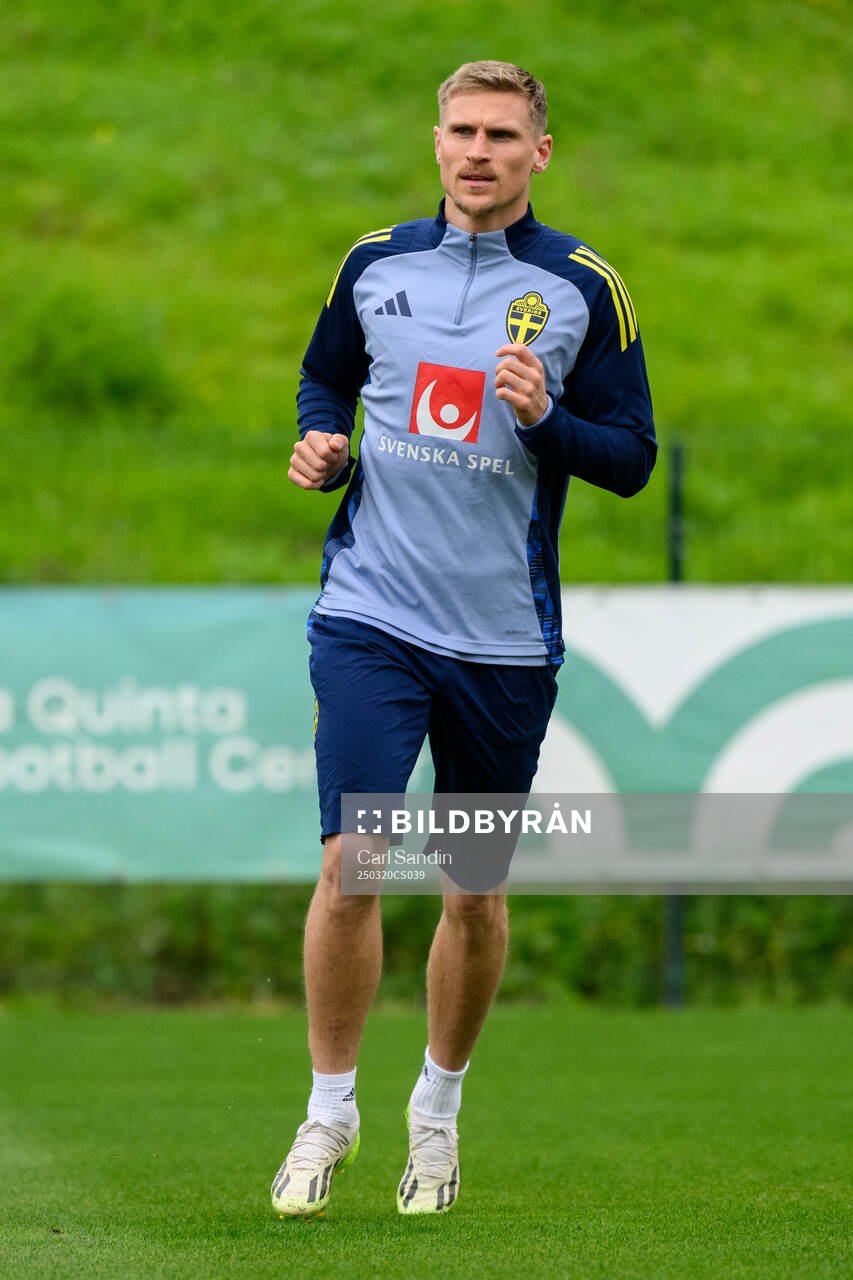 Carl Starfelt of the Swedish men's national football team