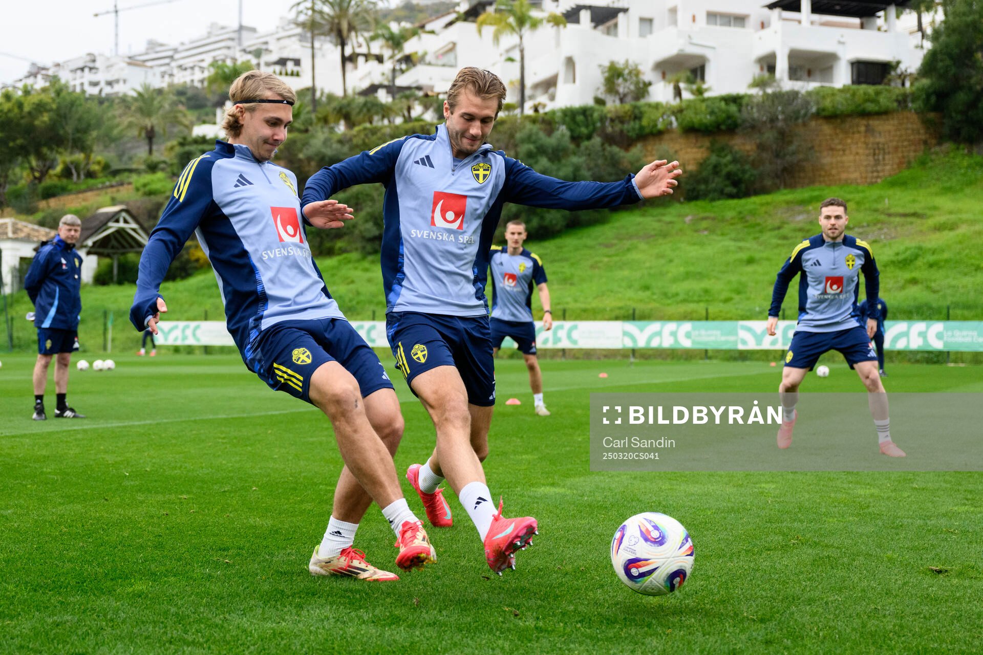Sebastian Nanasi and Benjamin Nygren of the Swedish men's