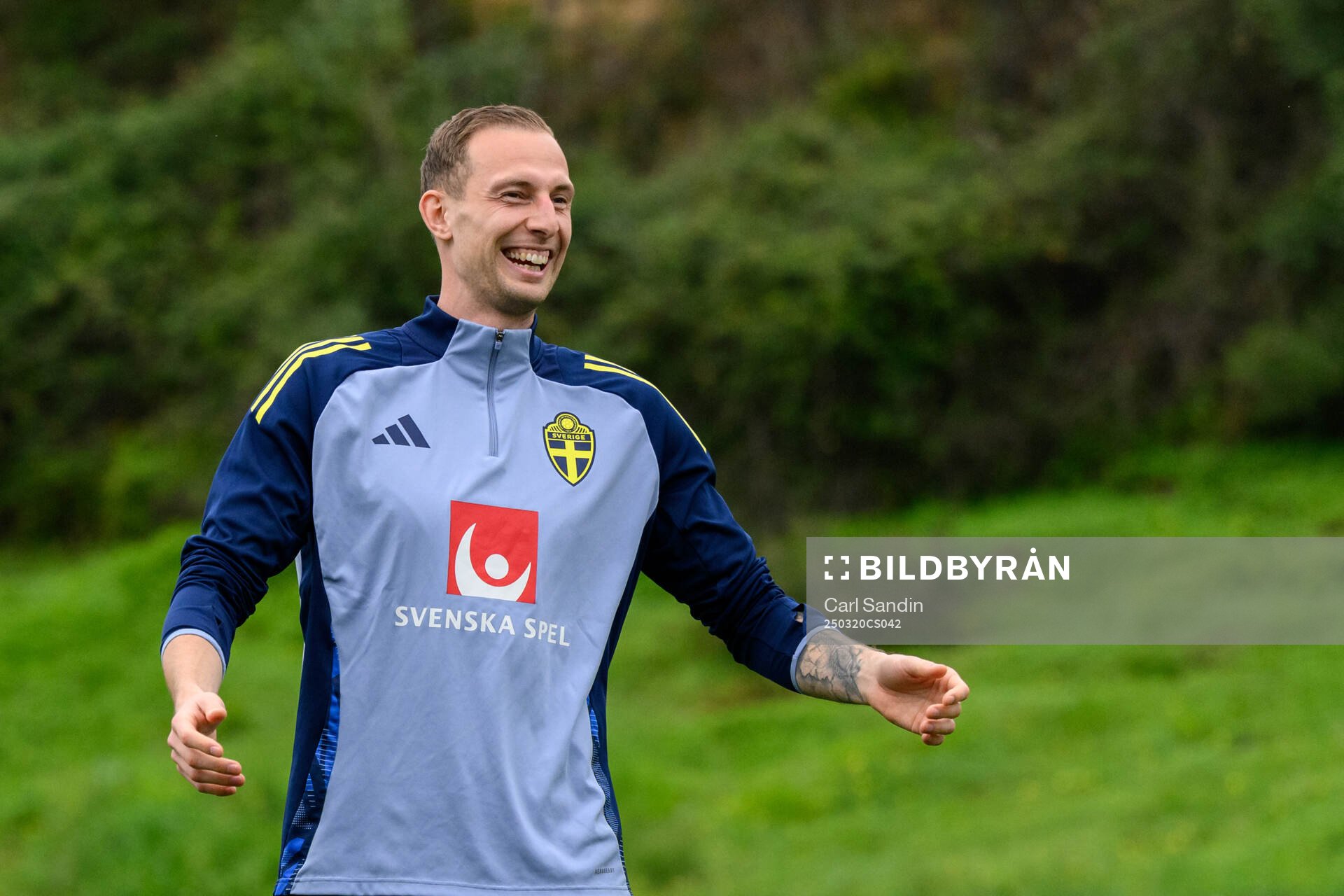 Gustaf Nilsson of the Swedish men's national football team