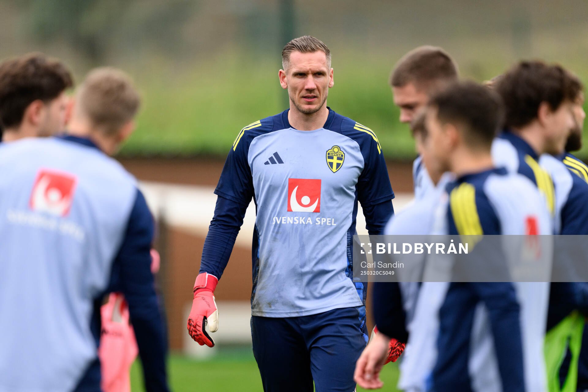 Goalkeeper Robin Olsen of the Swedish men's national