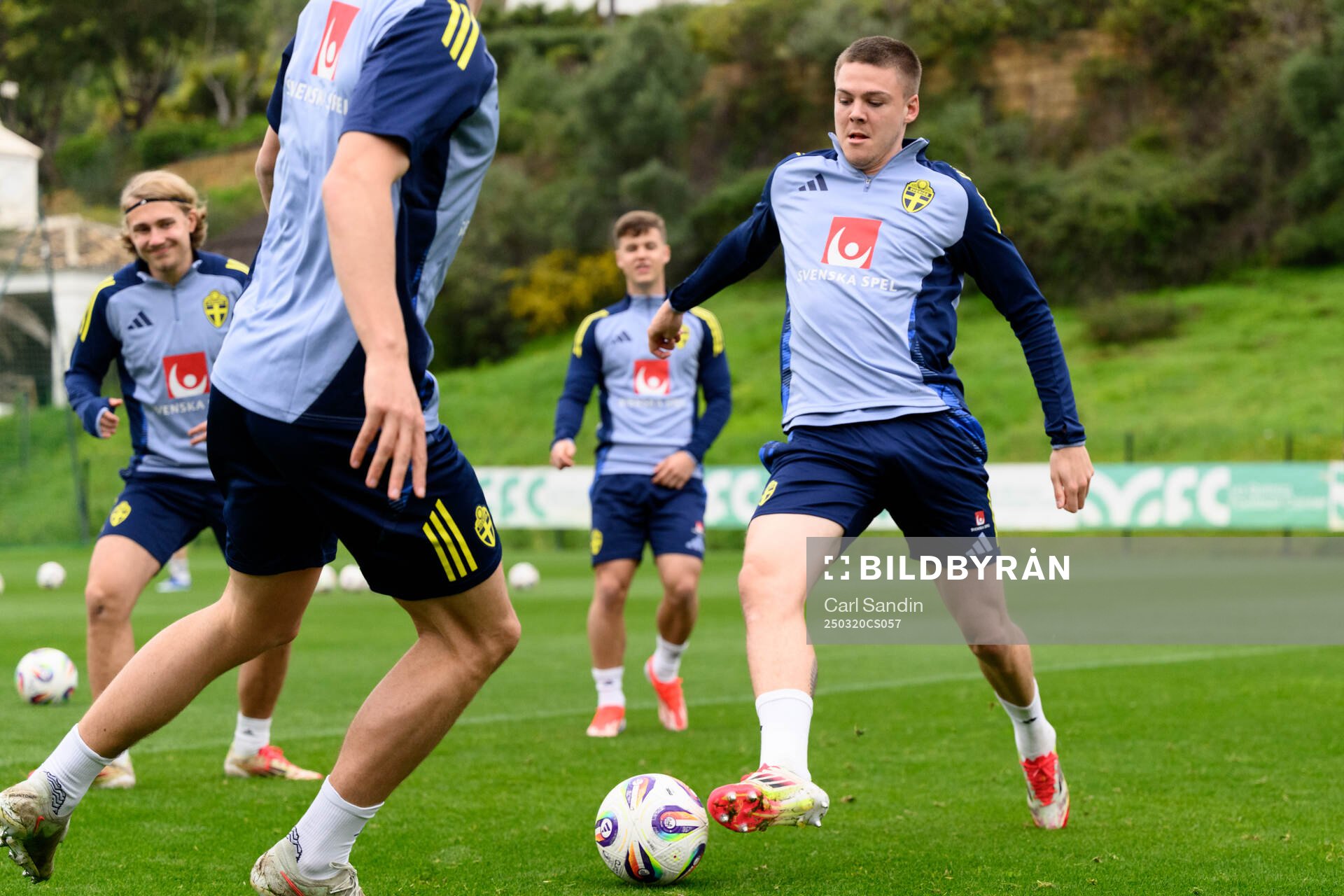 Emil Holm of the Swedish men's national football team