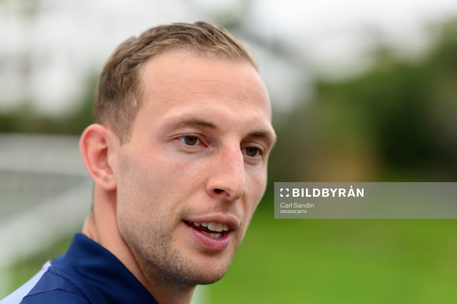 Gustaf Nilsson of the Swedish men's national football team