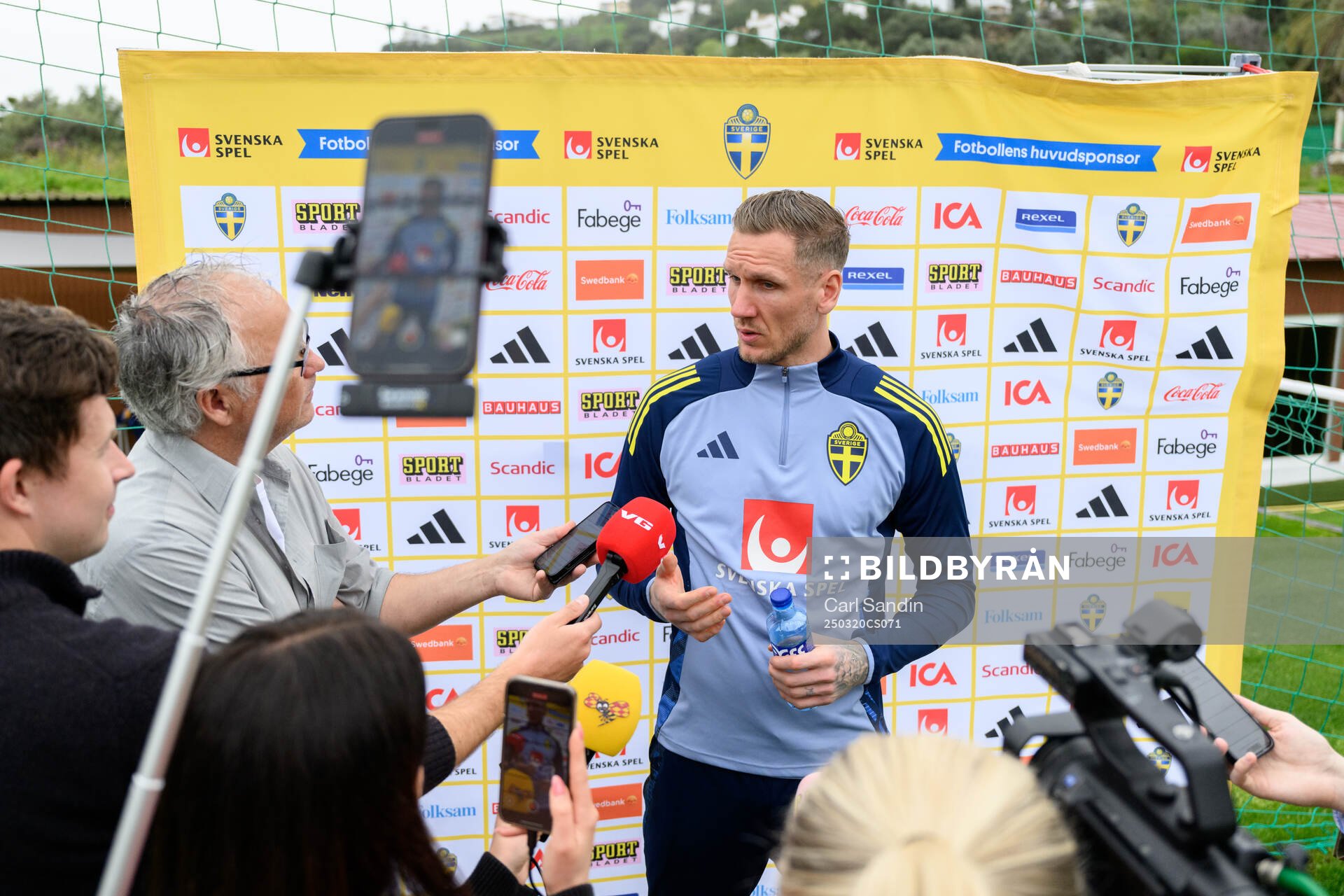 Goalkeeper Robin Olsen of the Swedish men's national