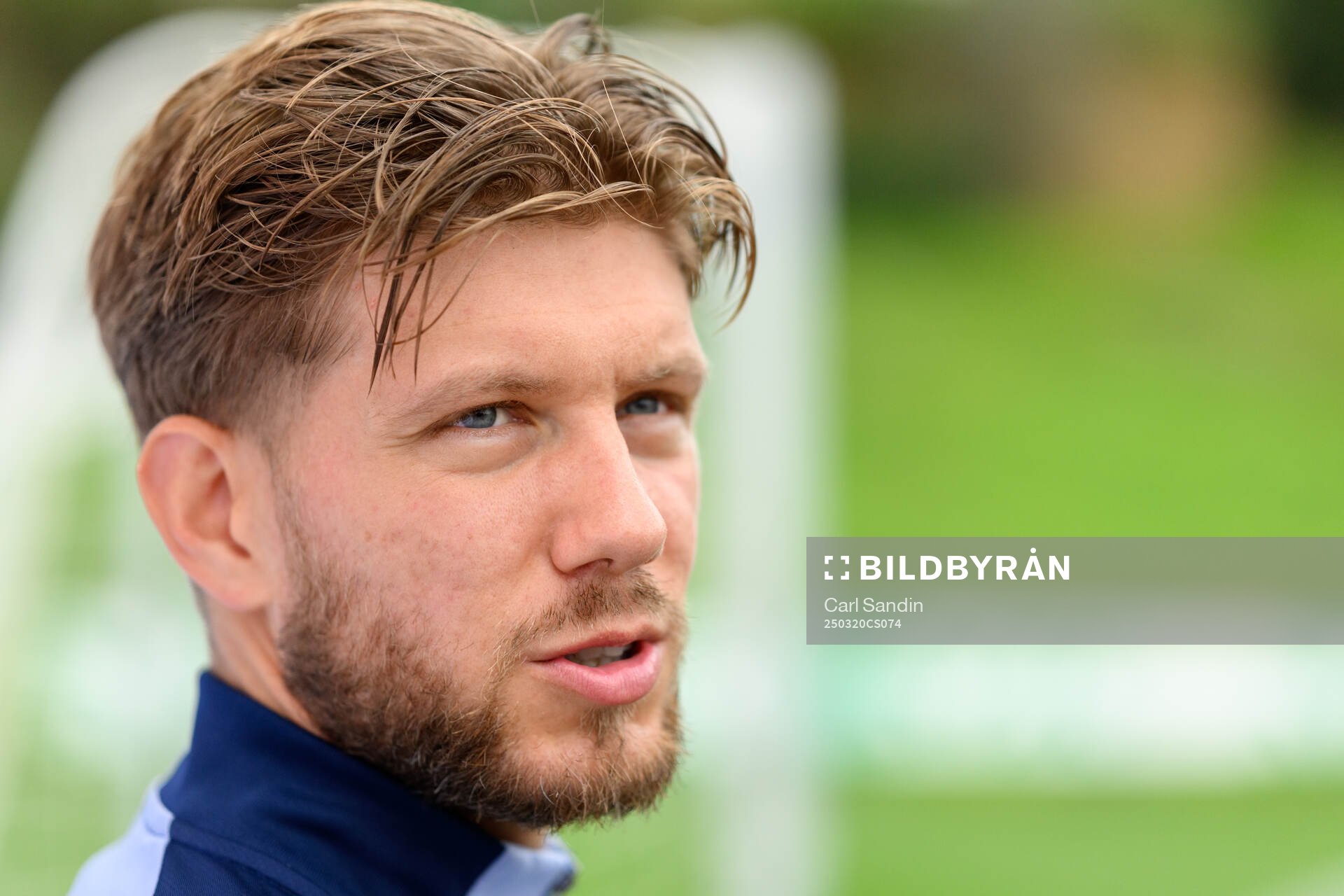 Anton Saletros of the Swedish men's national football team