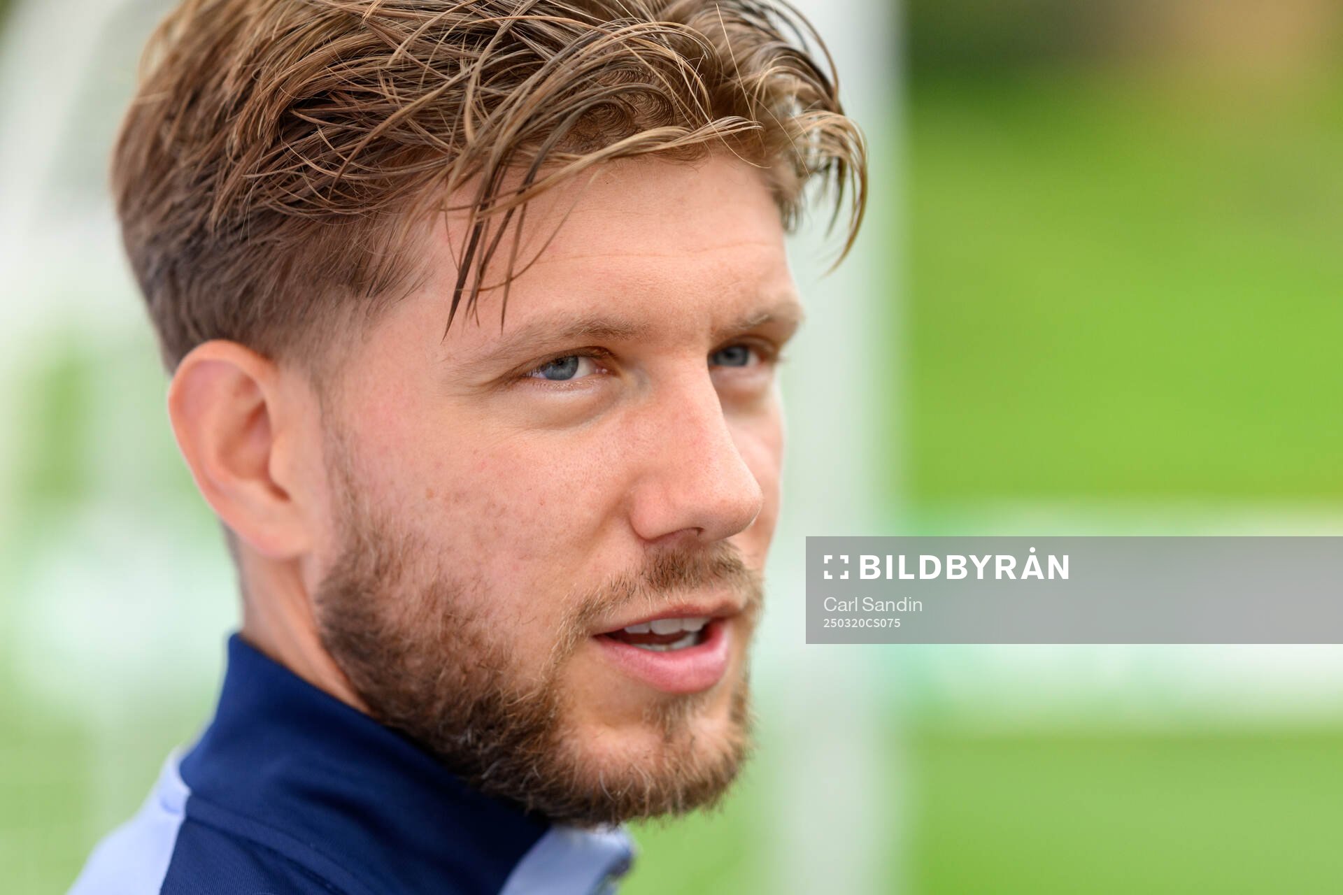 Anton Saletros of the Swedish men's national football team